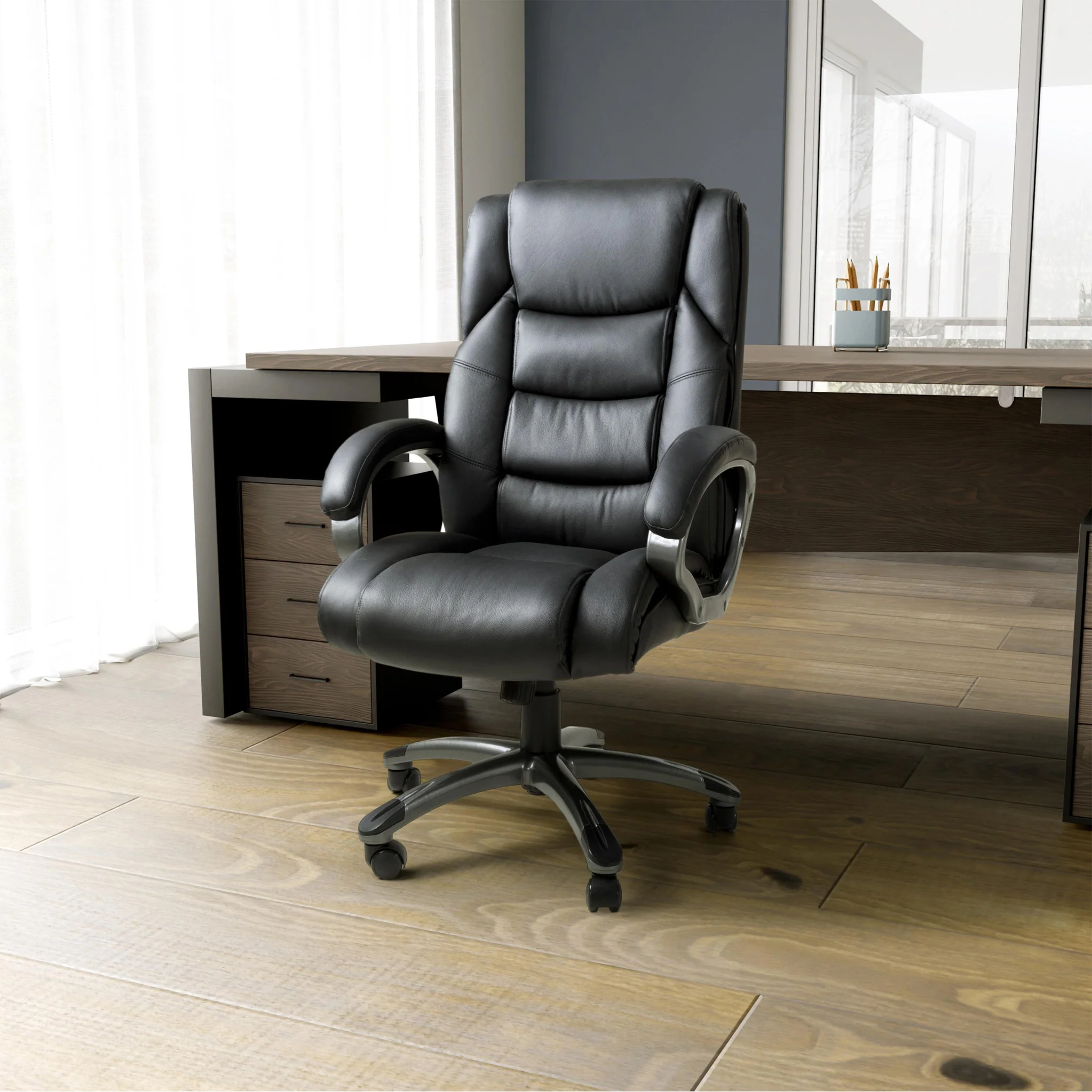 Stevens Leather Office Chair - Image 9