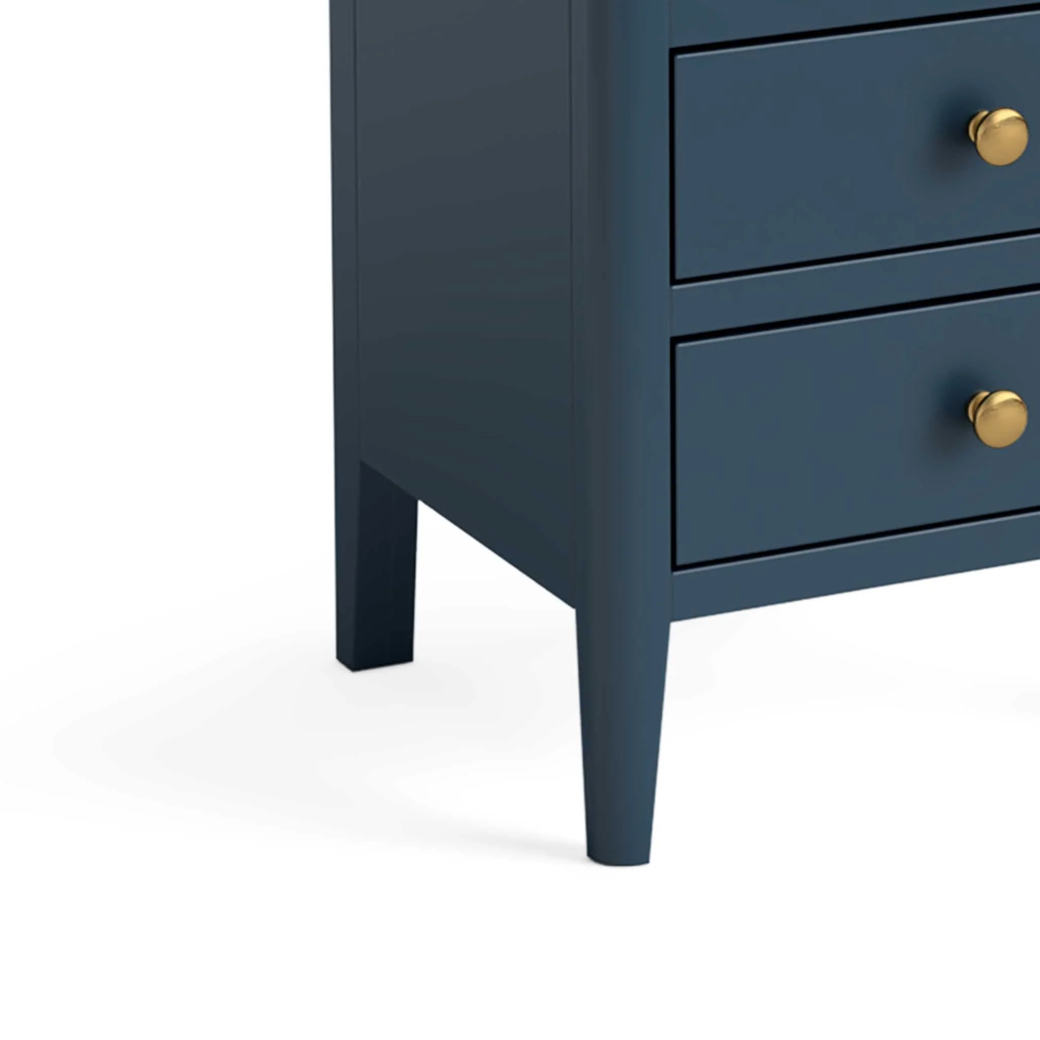 Stirling Blue 3 Drawer Bedside Table - Image 6