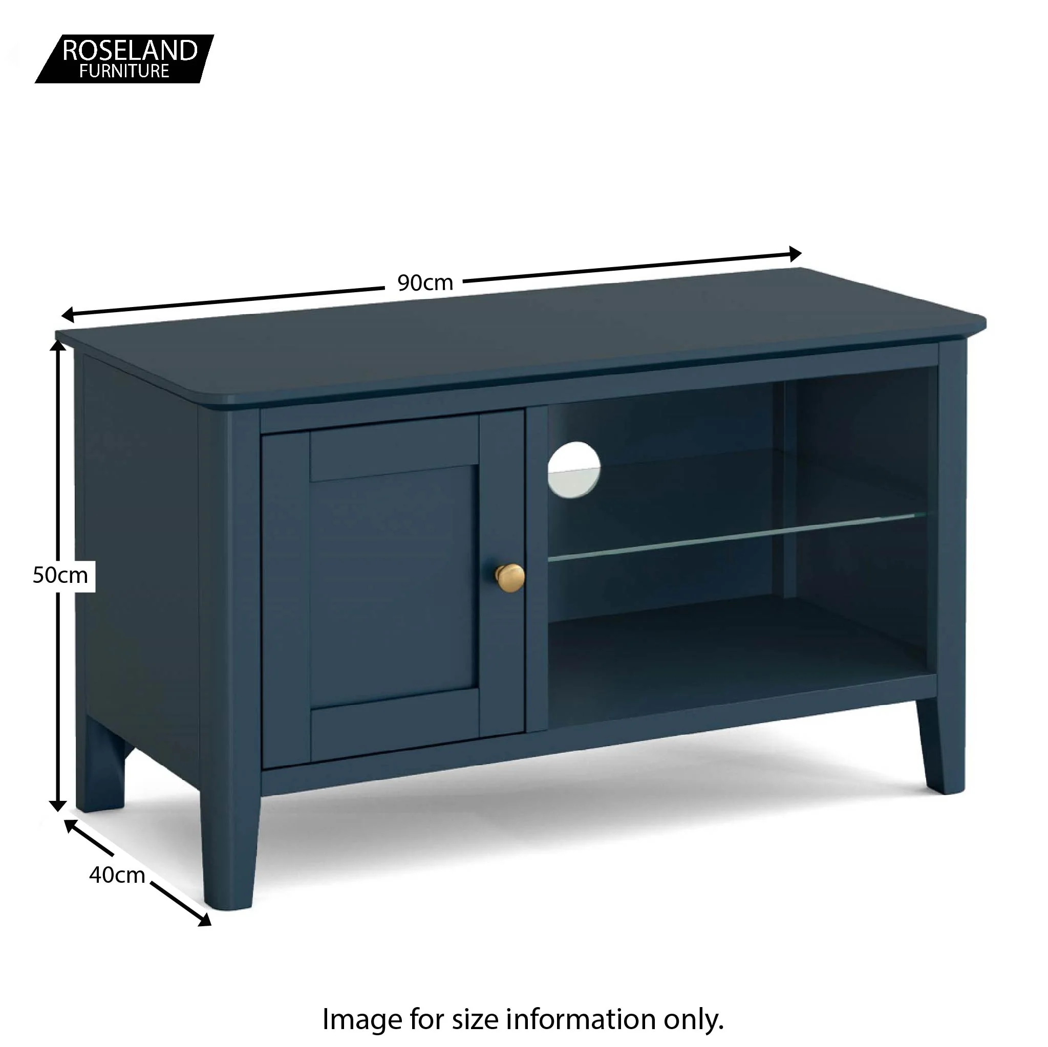 Stirling Blue 90cm TV Stand - Image 19