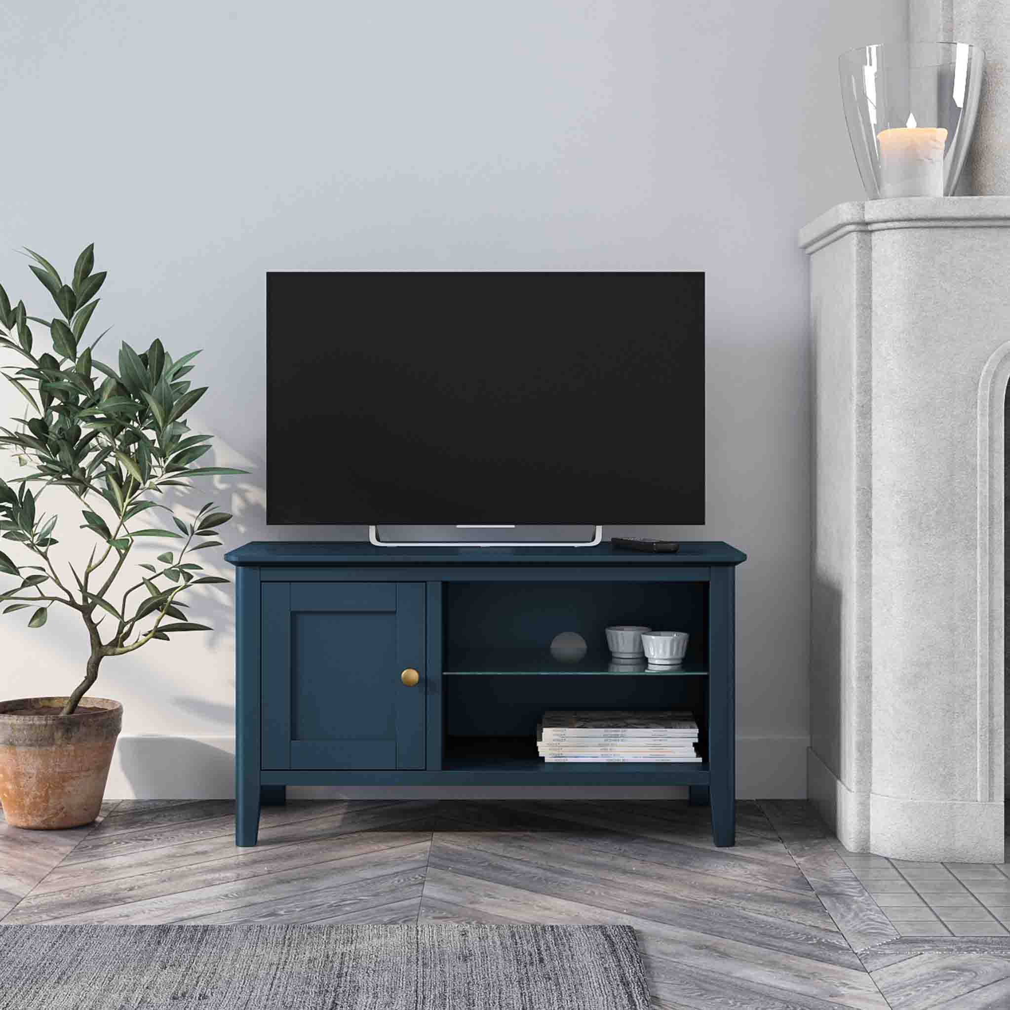 Stirling Blue 90cm TV Stand - Image 2