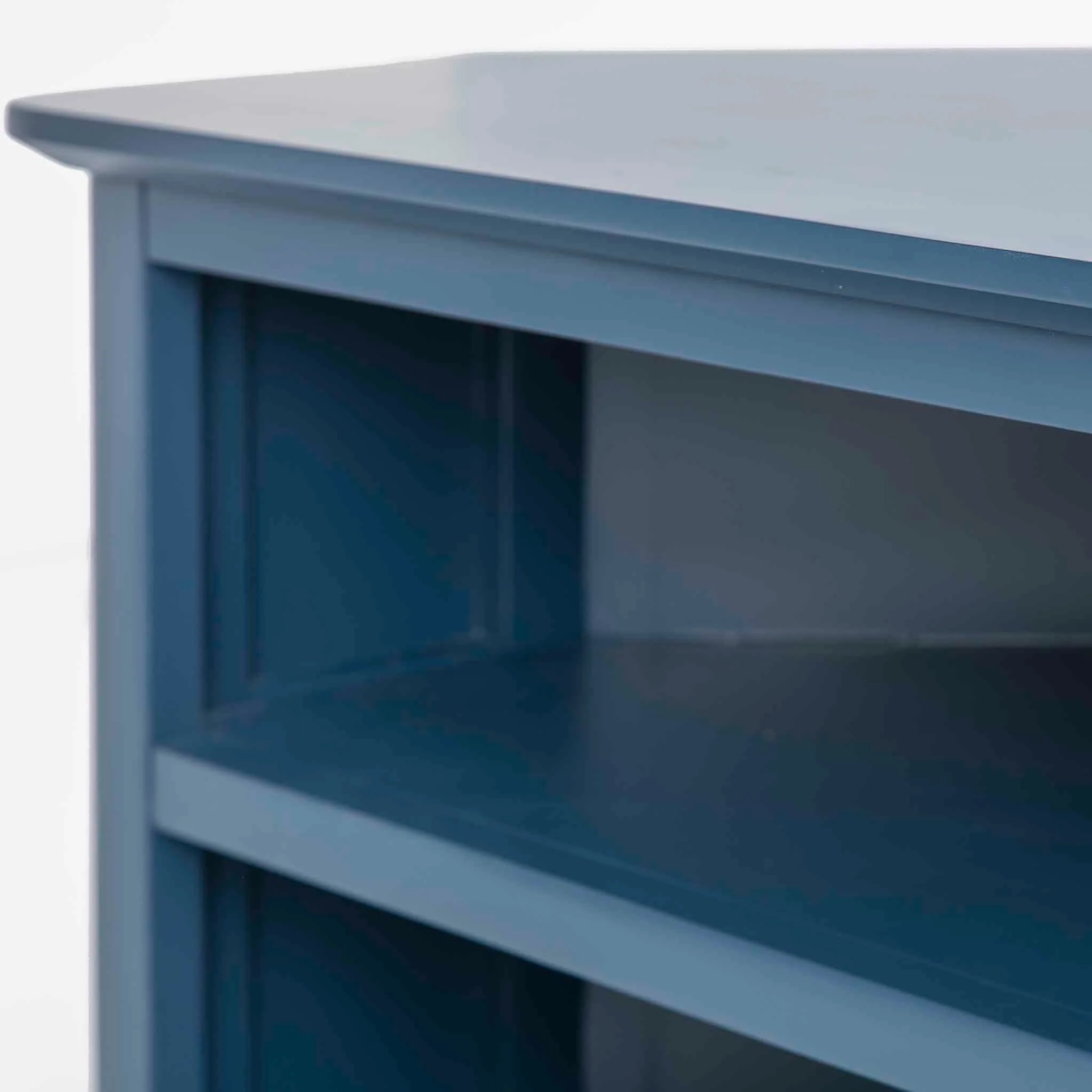 Stirling Blue Corner TV Stand - Image 12