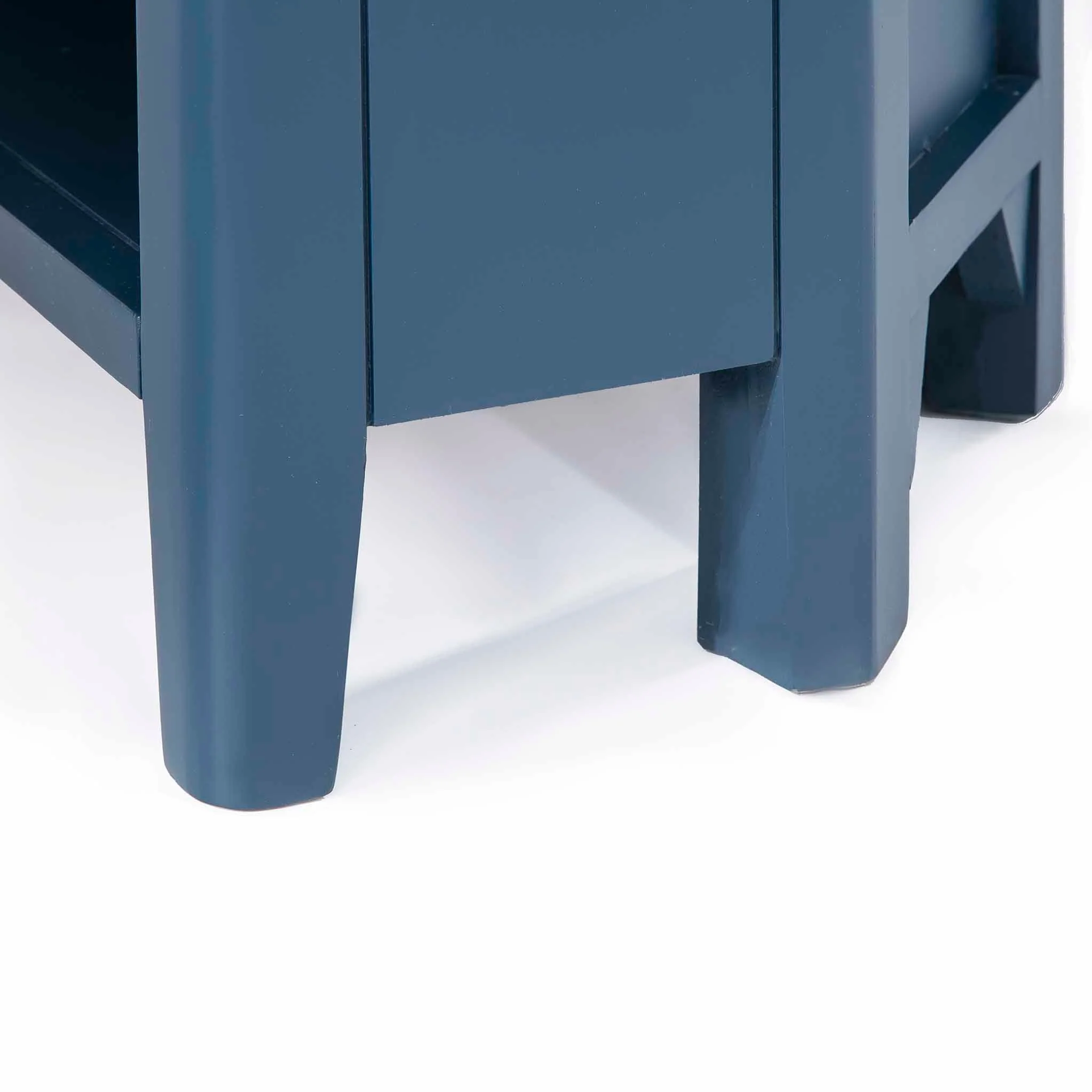 Stirling Blue Corner TV Stand - Image 15