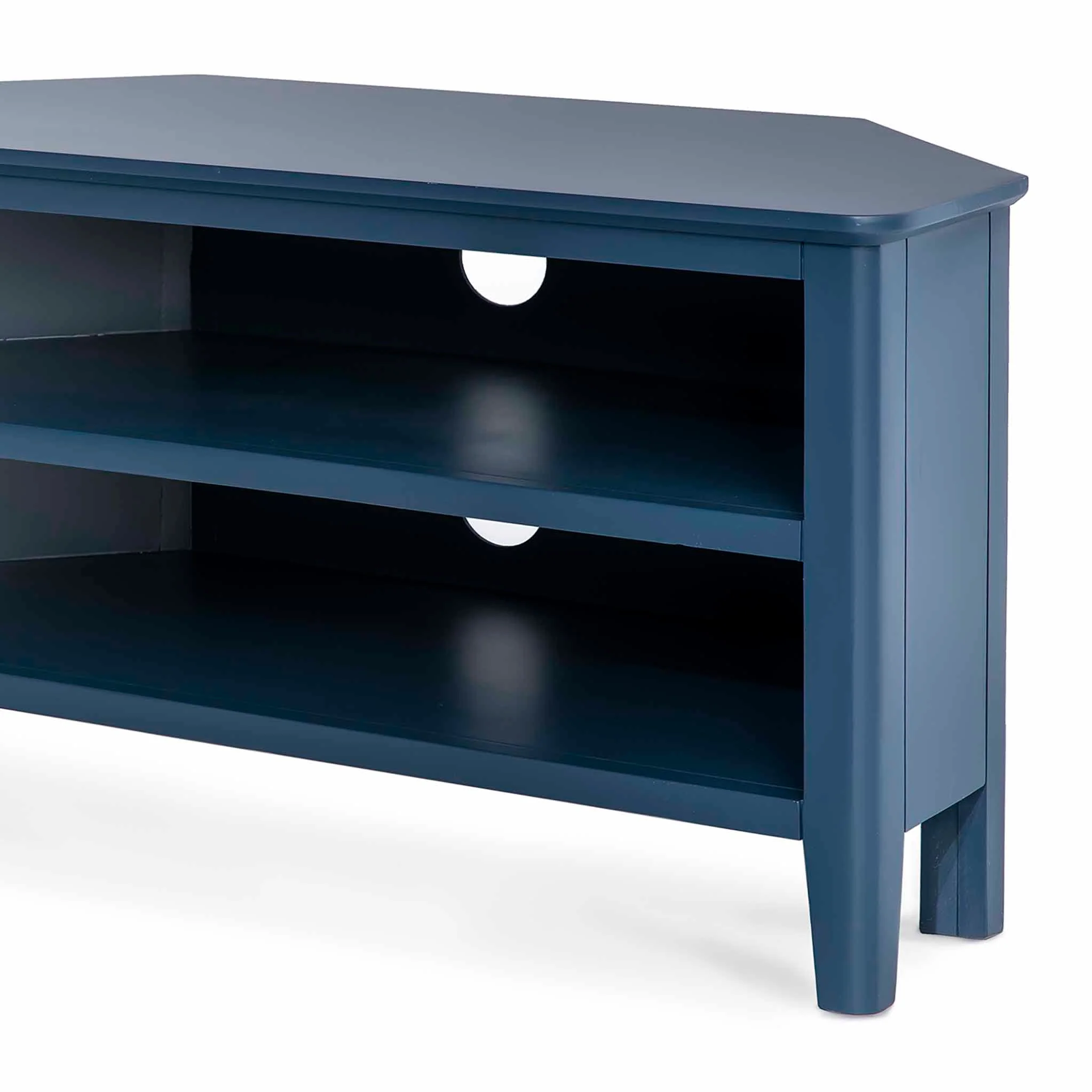 Stirling Blue Corner TV Stand - Image 8