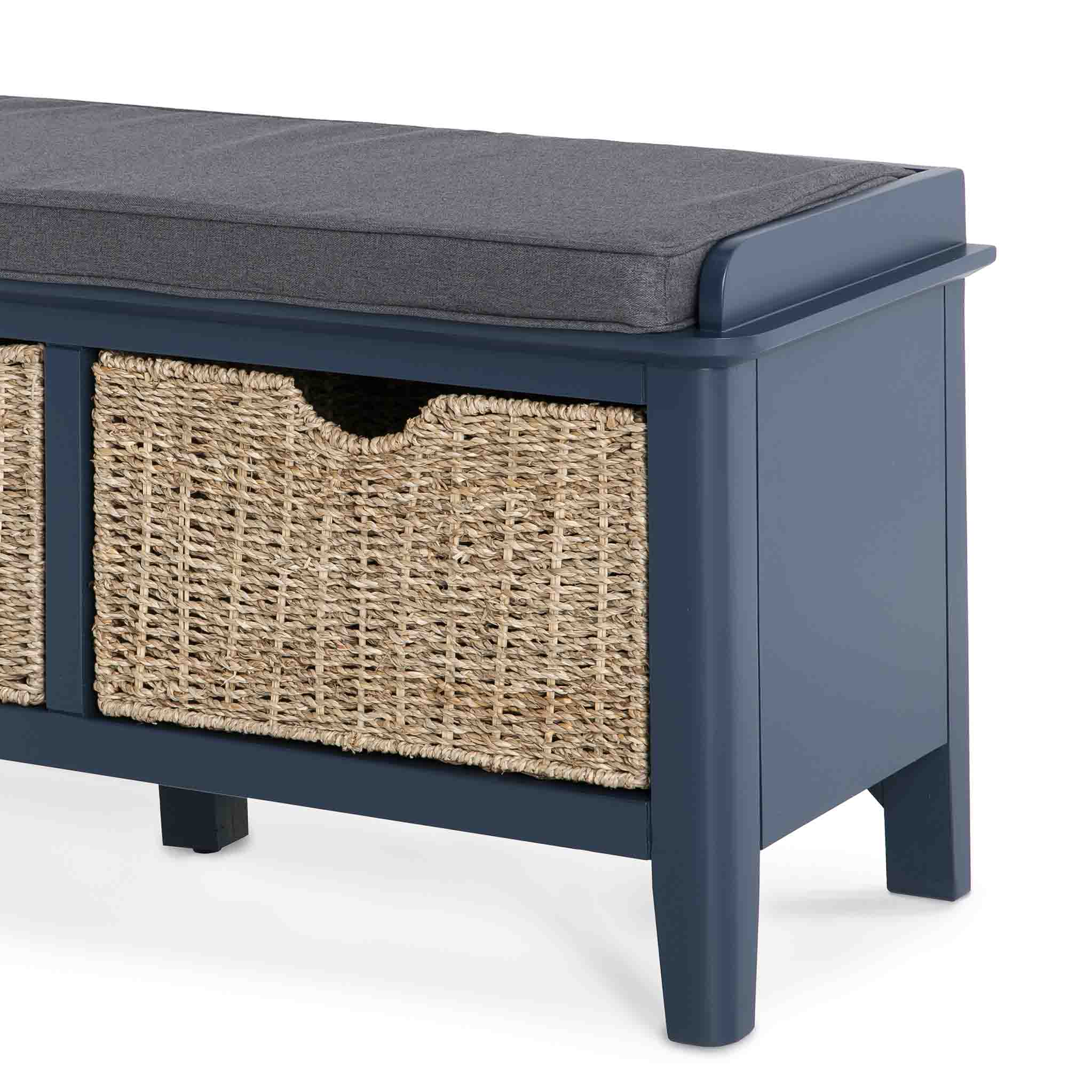 Stirling Blue Storage Bench - Image 10