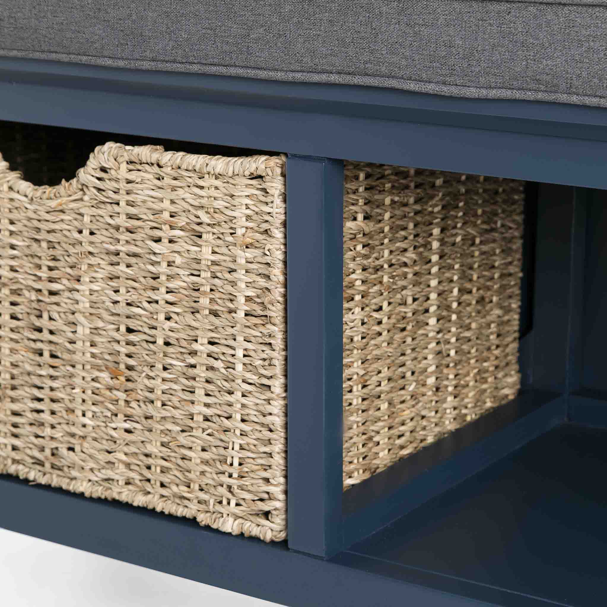Stirling Blue Storage Bench - Image 17