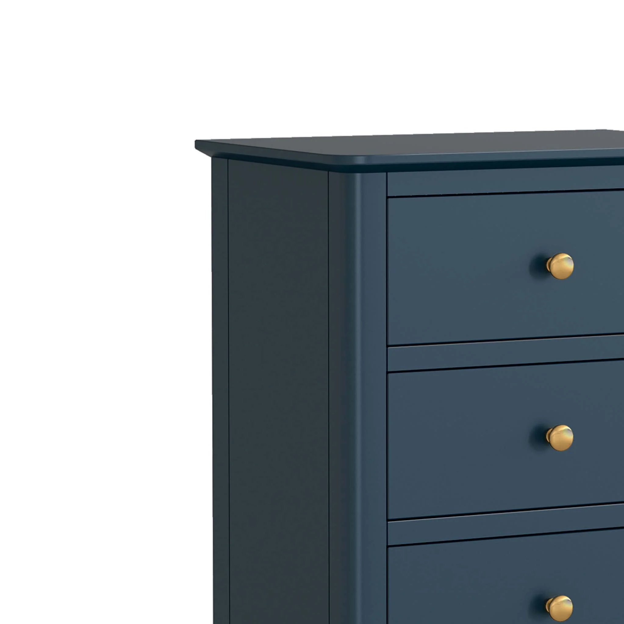 Stirling Blue Tallboy Chest with 5 Drawers - Image 3