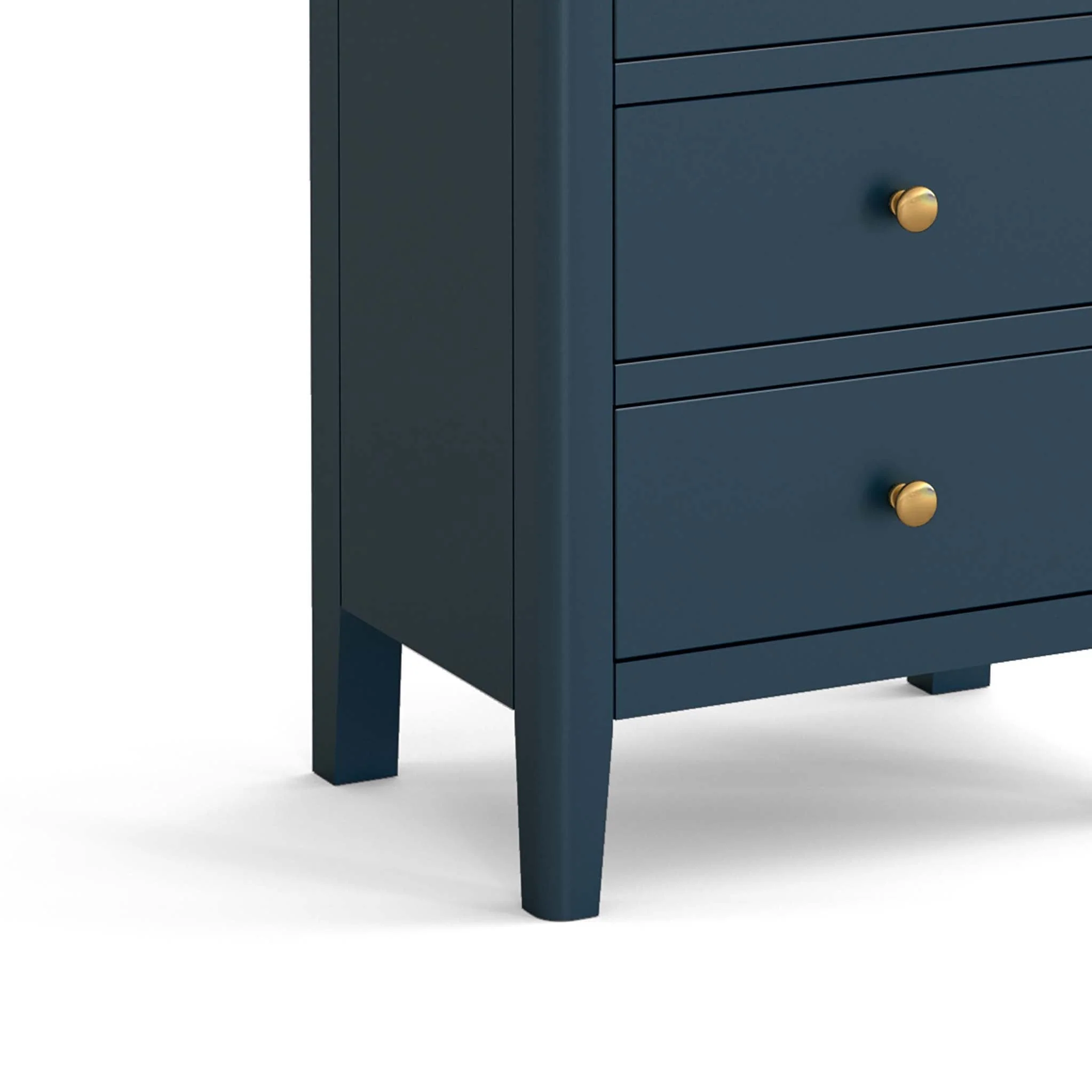 Stirling Blue Tallboy Chest with 5 Drawers - Image 4