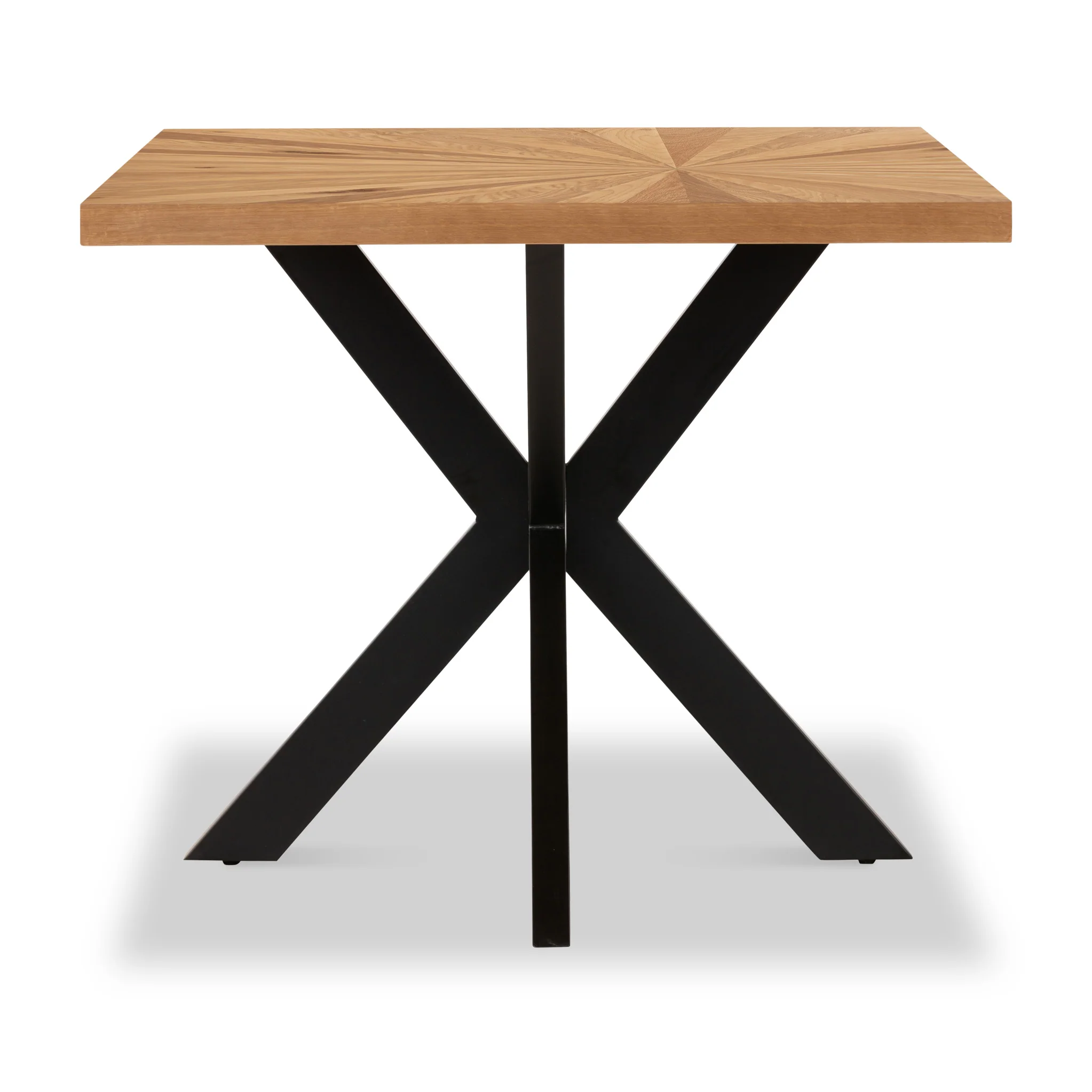 Sunburst Oak 150cm Rectangular Dining Table - Image 4