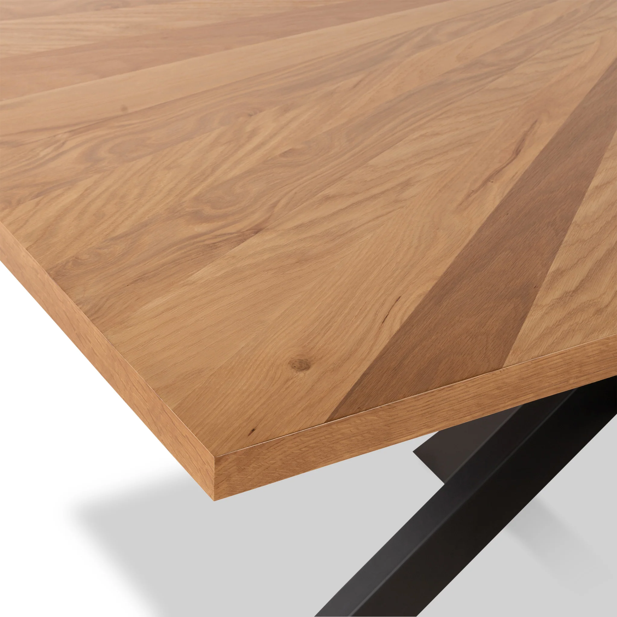 Sunburst Oak 150cm Rectangular Dining Table - Image 6