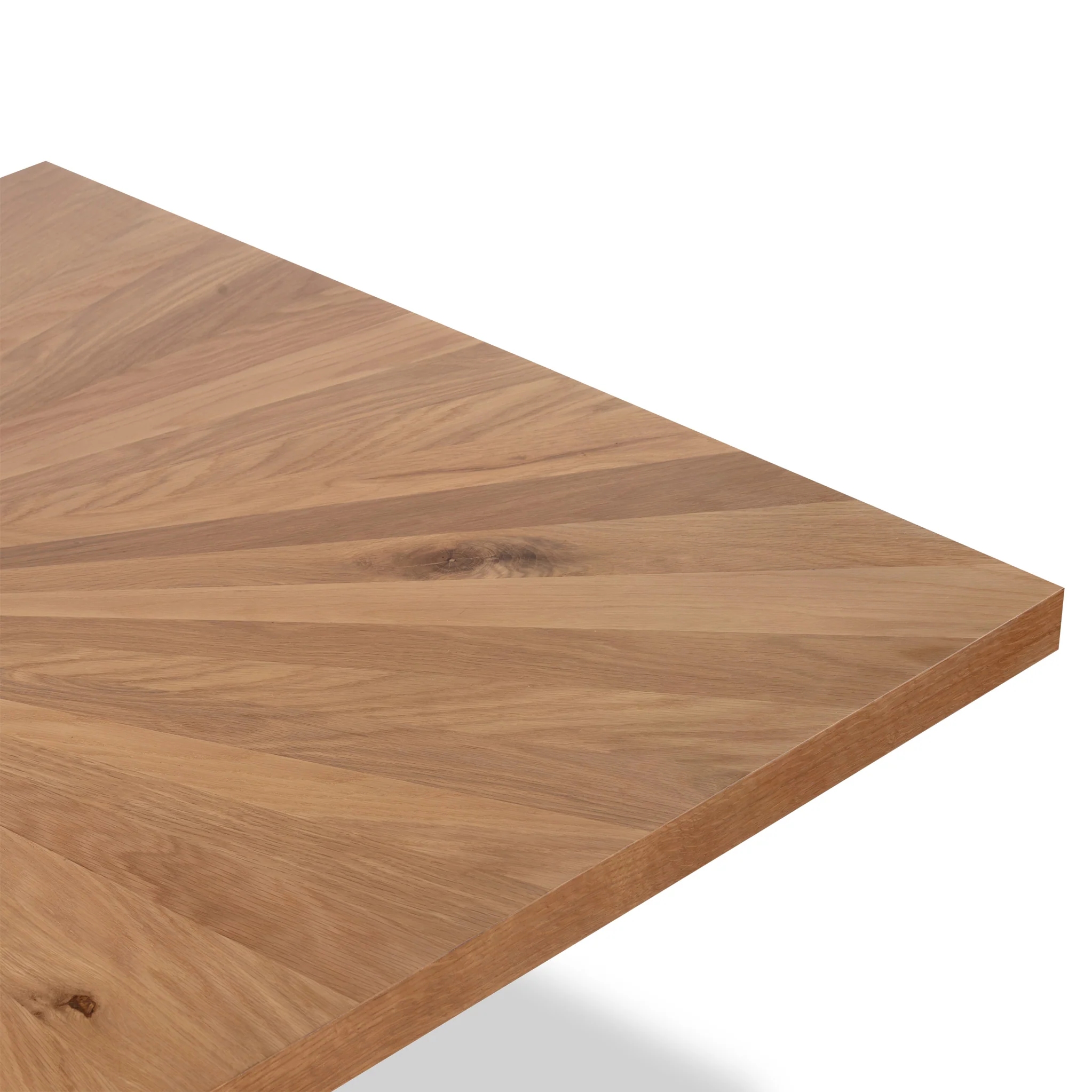 Sunburst Oak 150cm Rectangular Dining Table - Image 7
