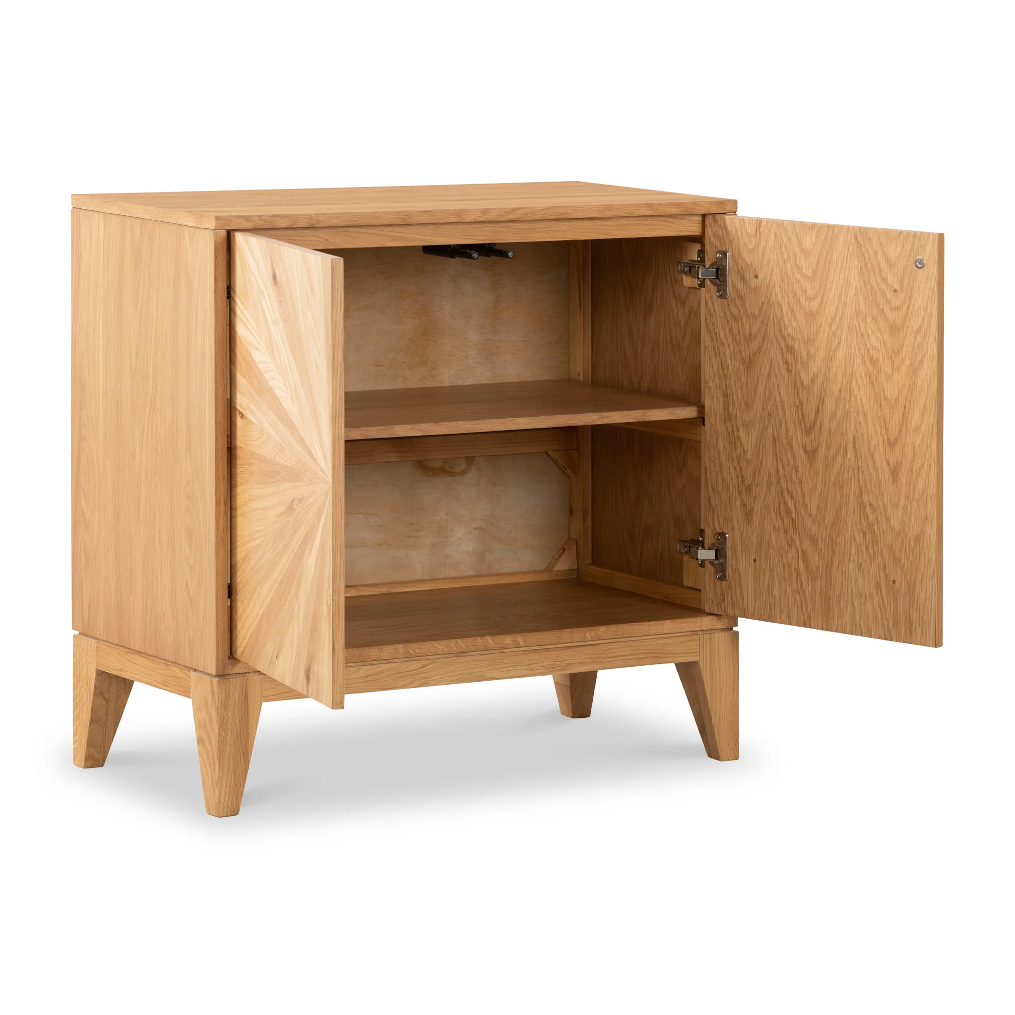 Sunburst Oak 2 Door Sideboard - Image 4