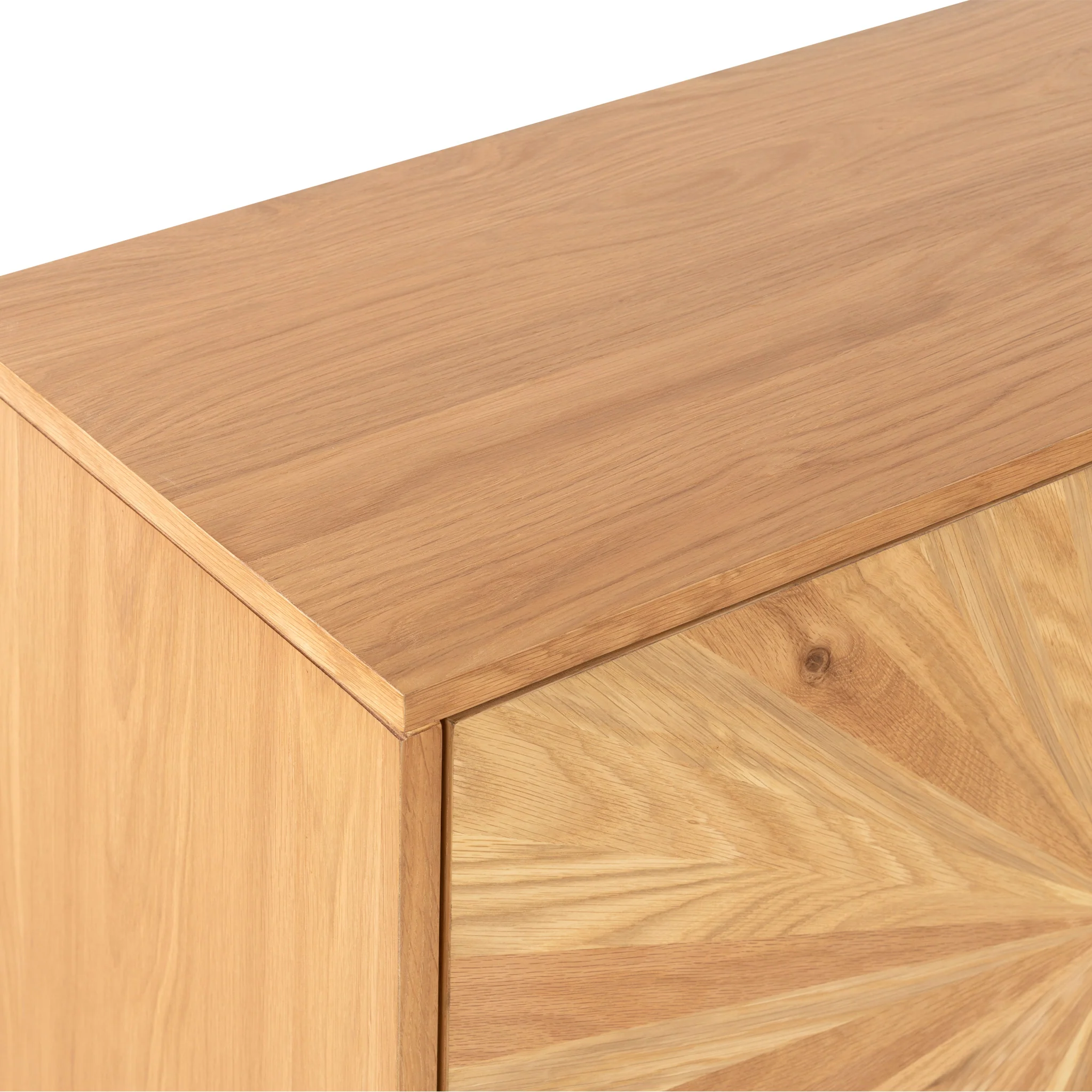 Sunburst Oak 2 Door Sideboard - Image 8