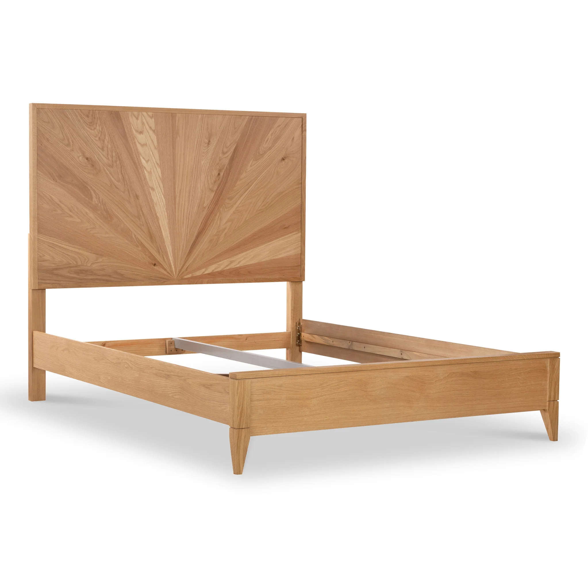 Sunburst Oak Bed Frame - Image 3