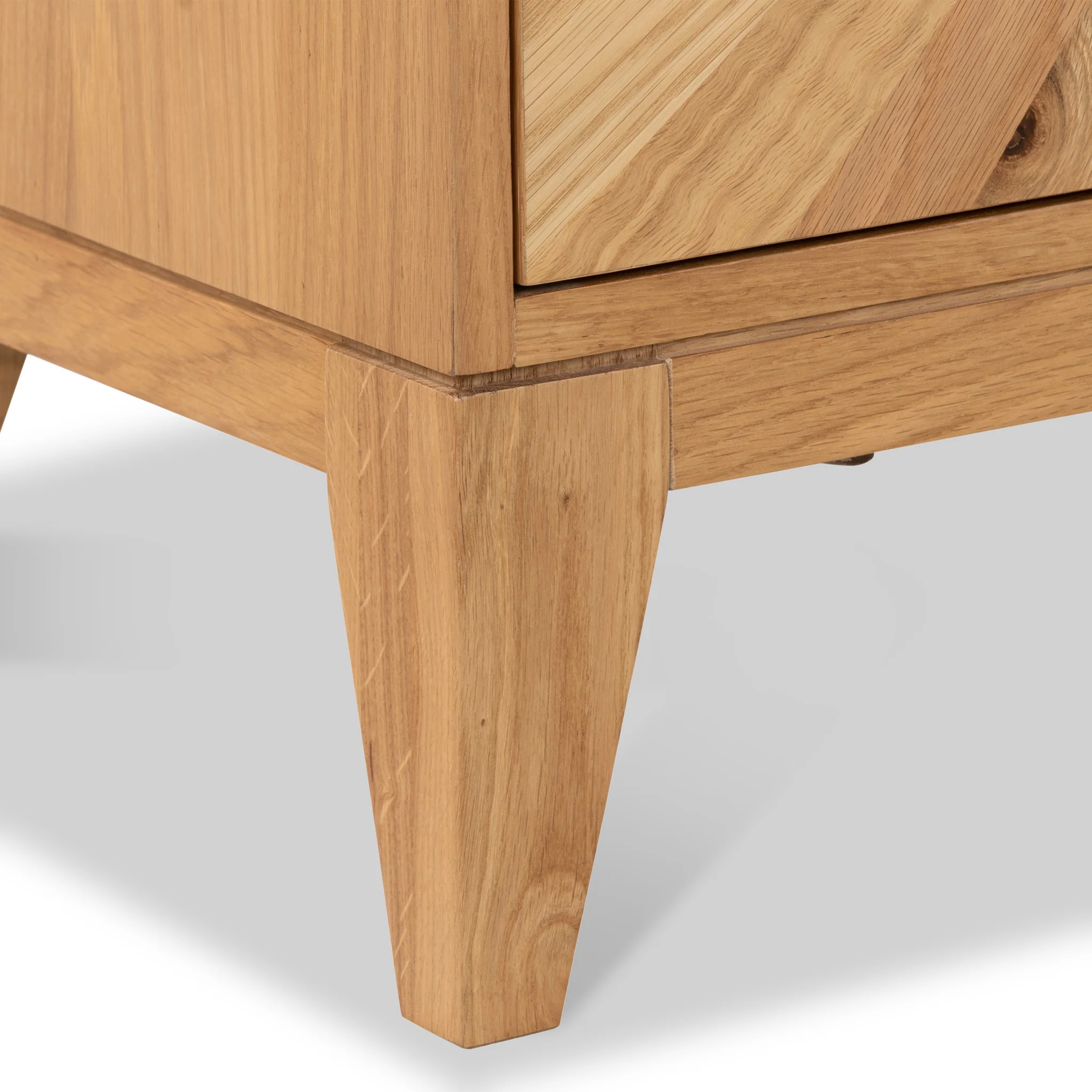 Sunburst Oak Large 2 Door 3 Drawer Sideboard - Image 15