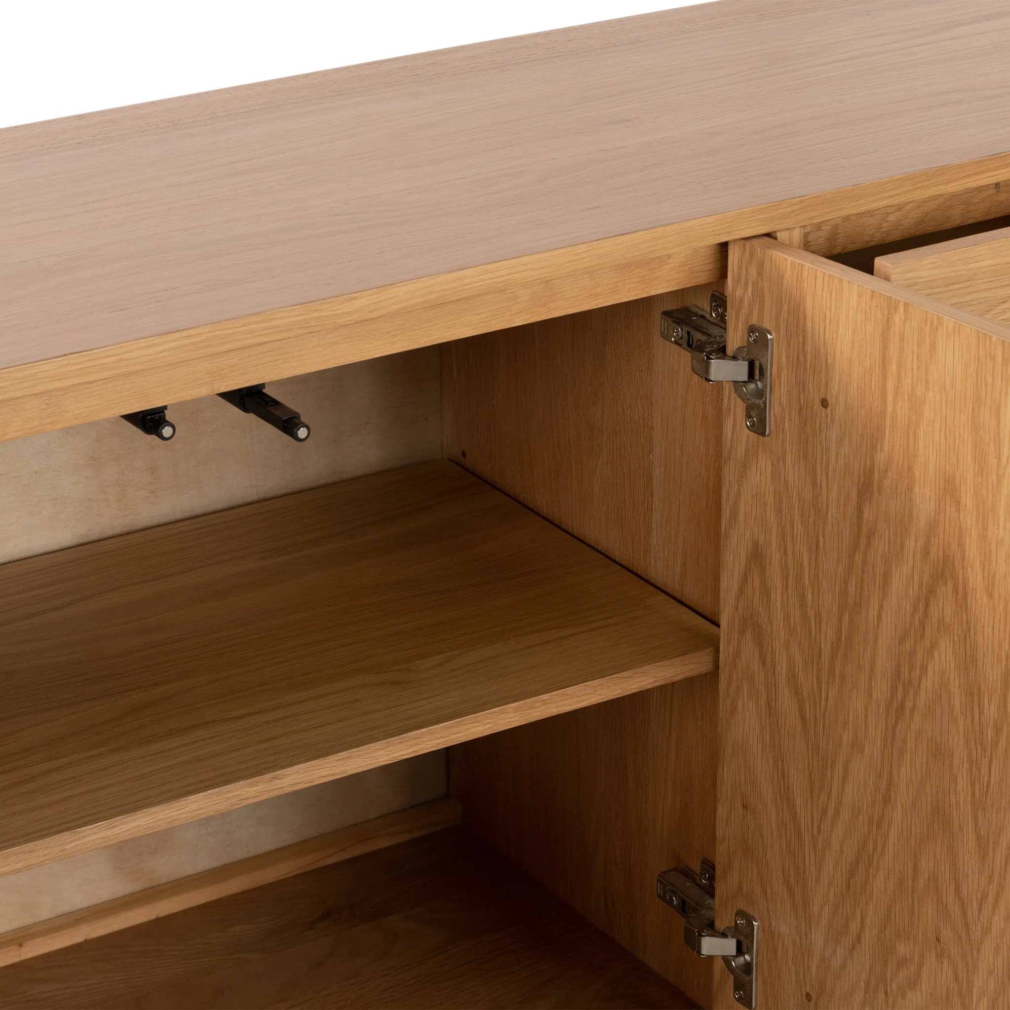 Sunburst Oak Large 2 Door 3 Drawer Sideboard - Image 5
