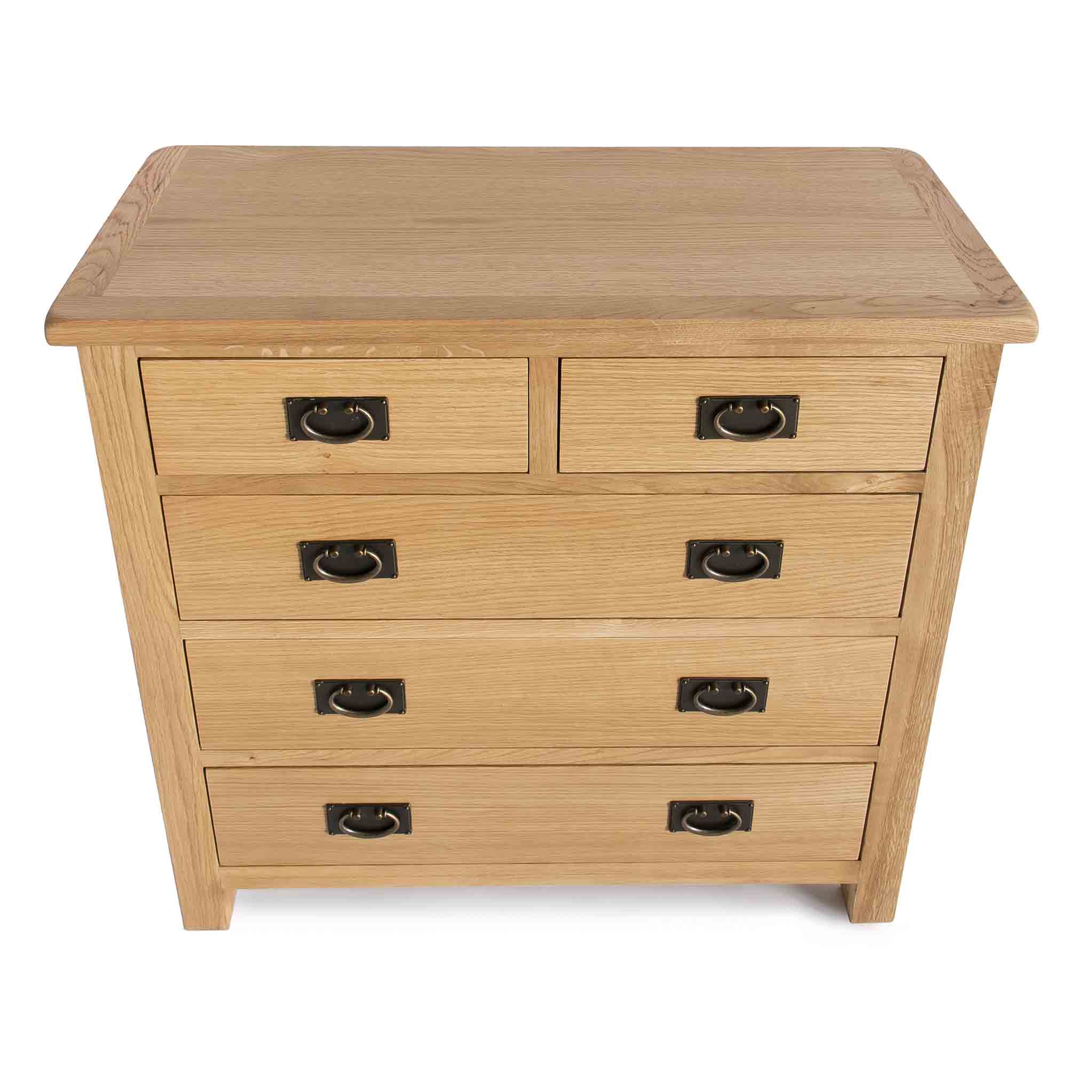 Surrey Oak 2 Over 3 Drawer Chest - Image 5