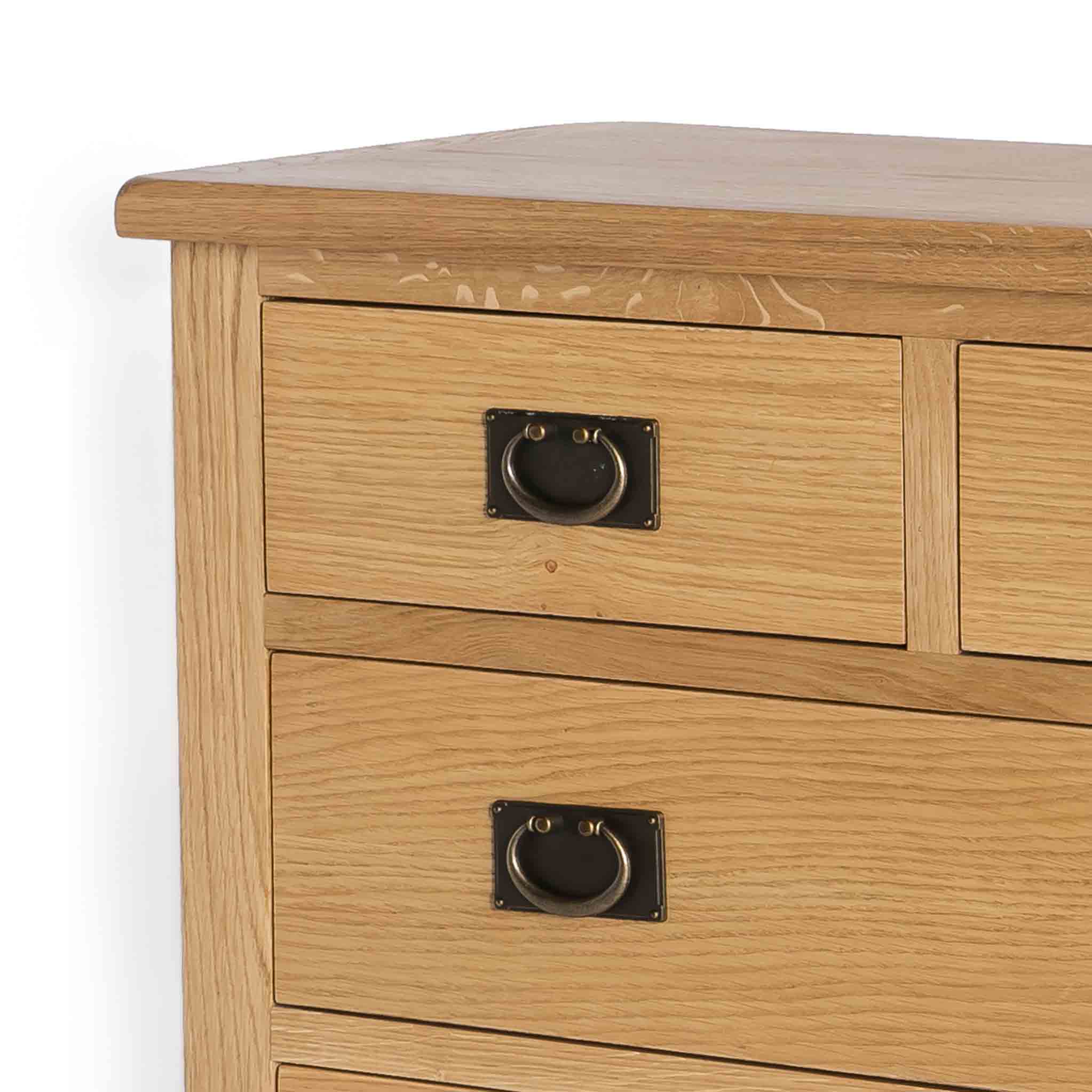 Surrey Oak 2 over 4 Drawer Chest - Image 3