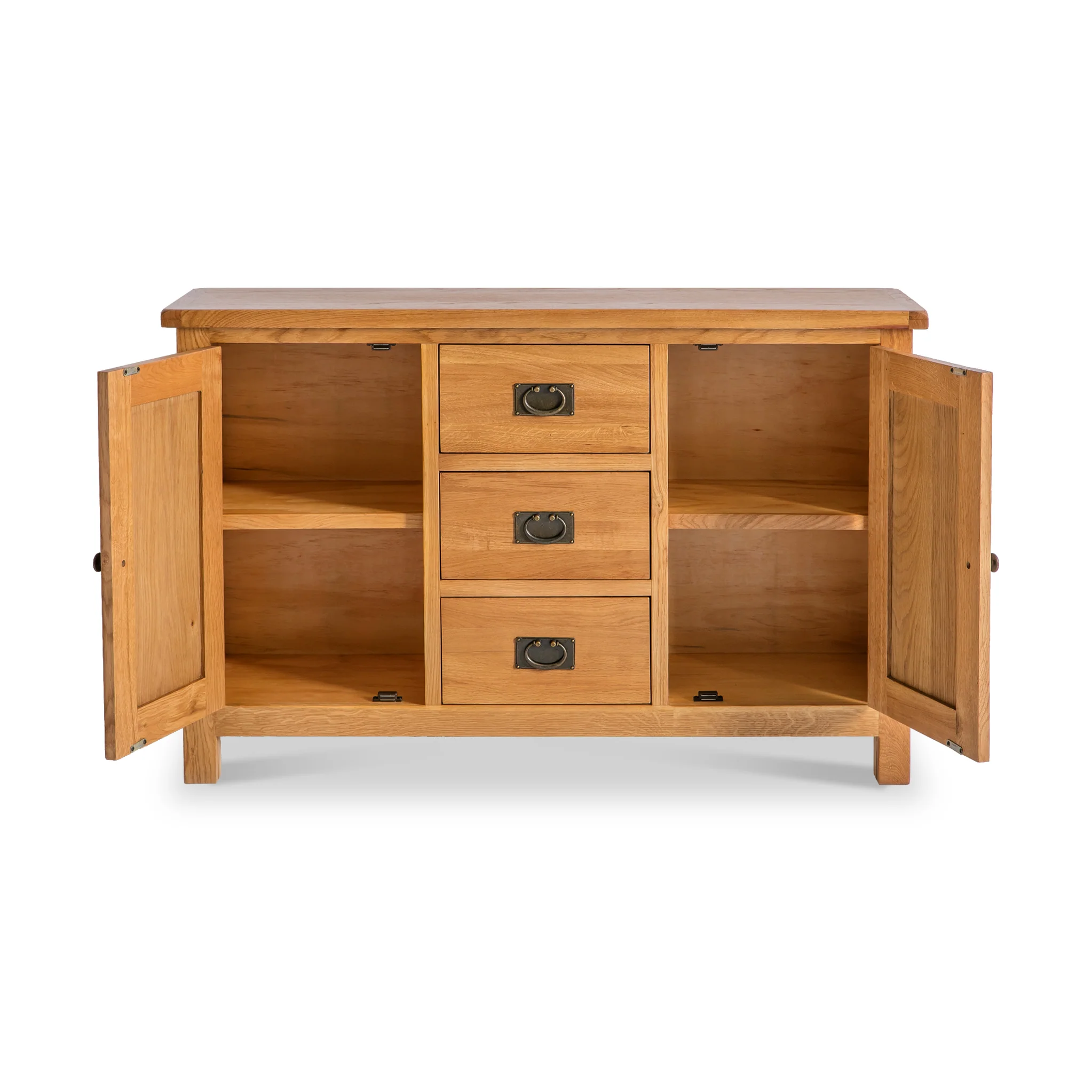 Surrey Oak 3 Drawer Sideboard - Image 3