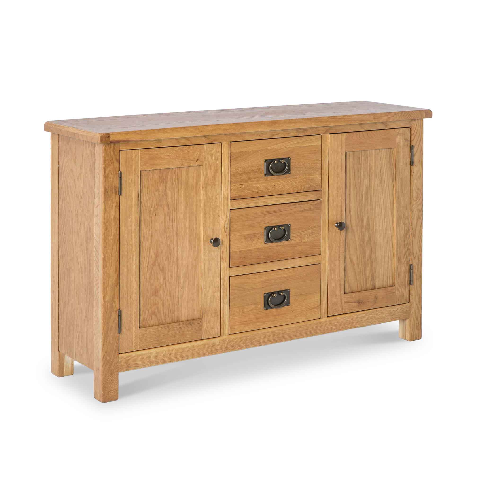 Surrey Oak 3 Drawer Sideboard - Image 5