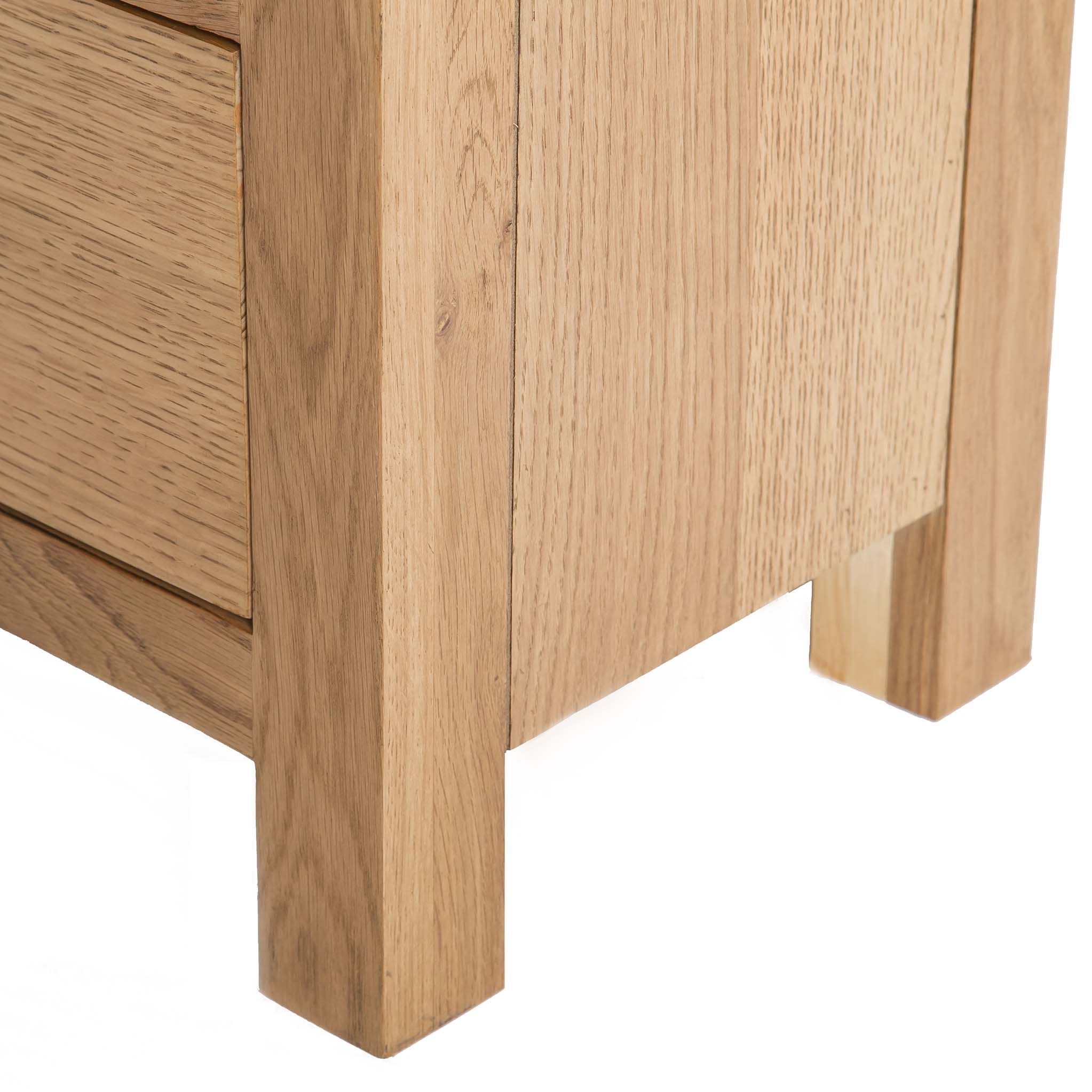 Surrey Oak 5 Drawer Tallboy Chest - Image 16