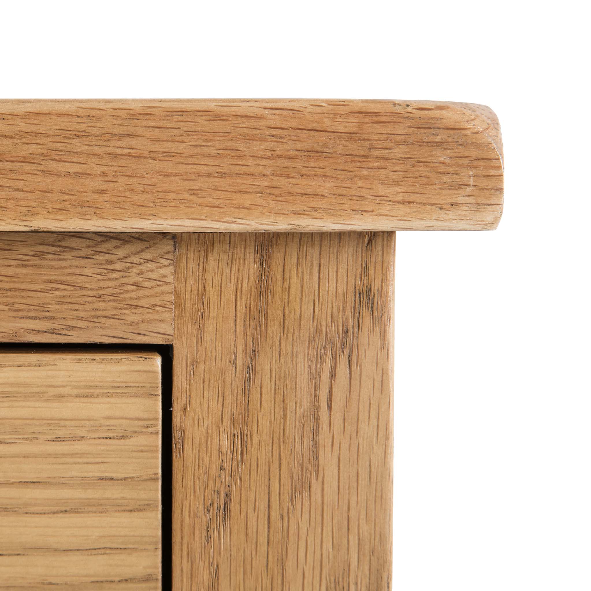 Surrey Oak 5 Drawer Tallboy Chest - Image 9