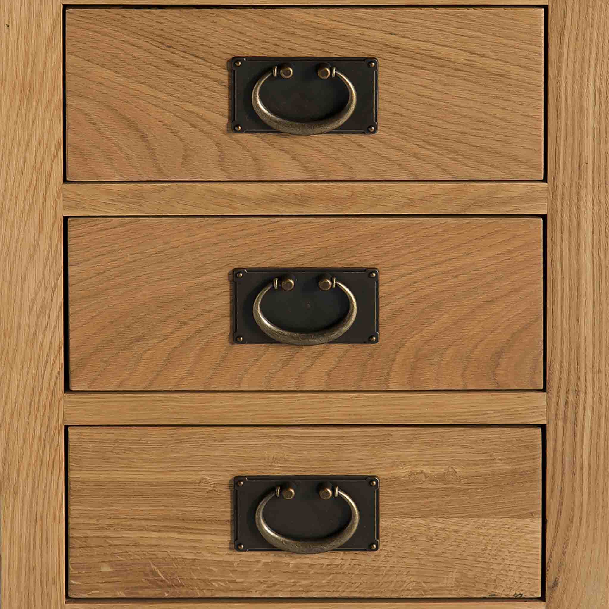 Surrey Oak Bedside Table - Image 10