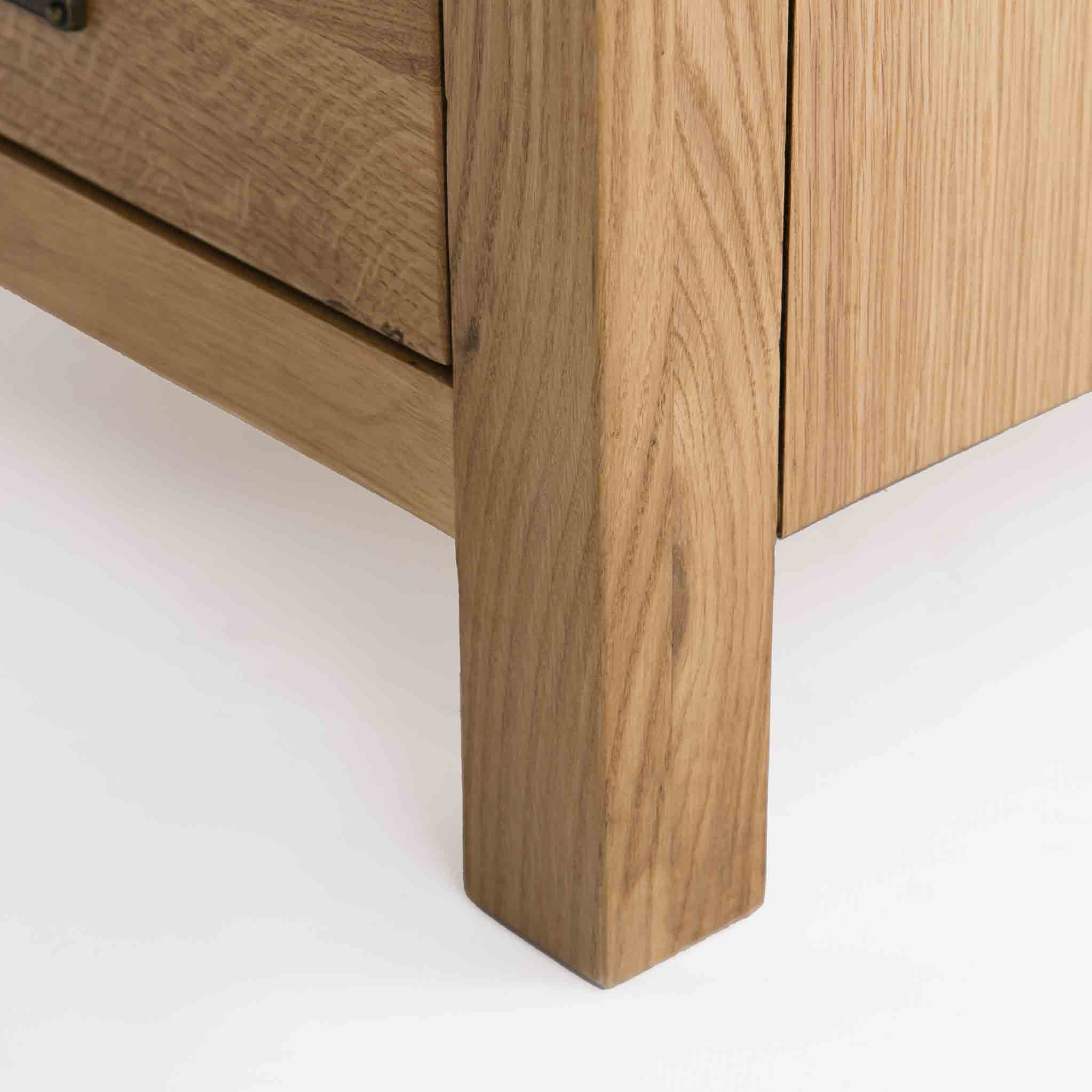 Surrey Oak Bedside Table - Image 16