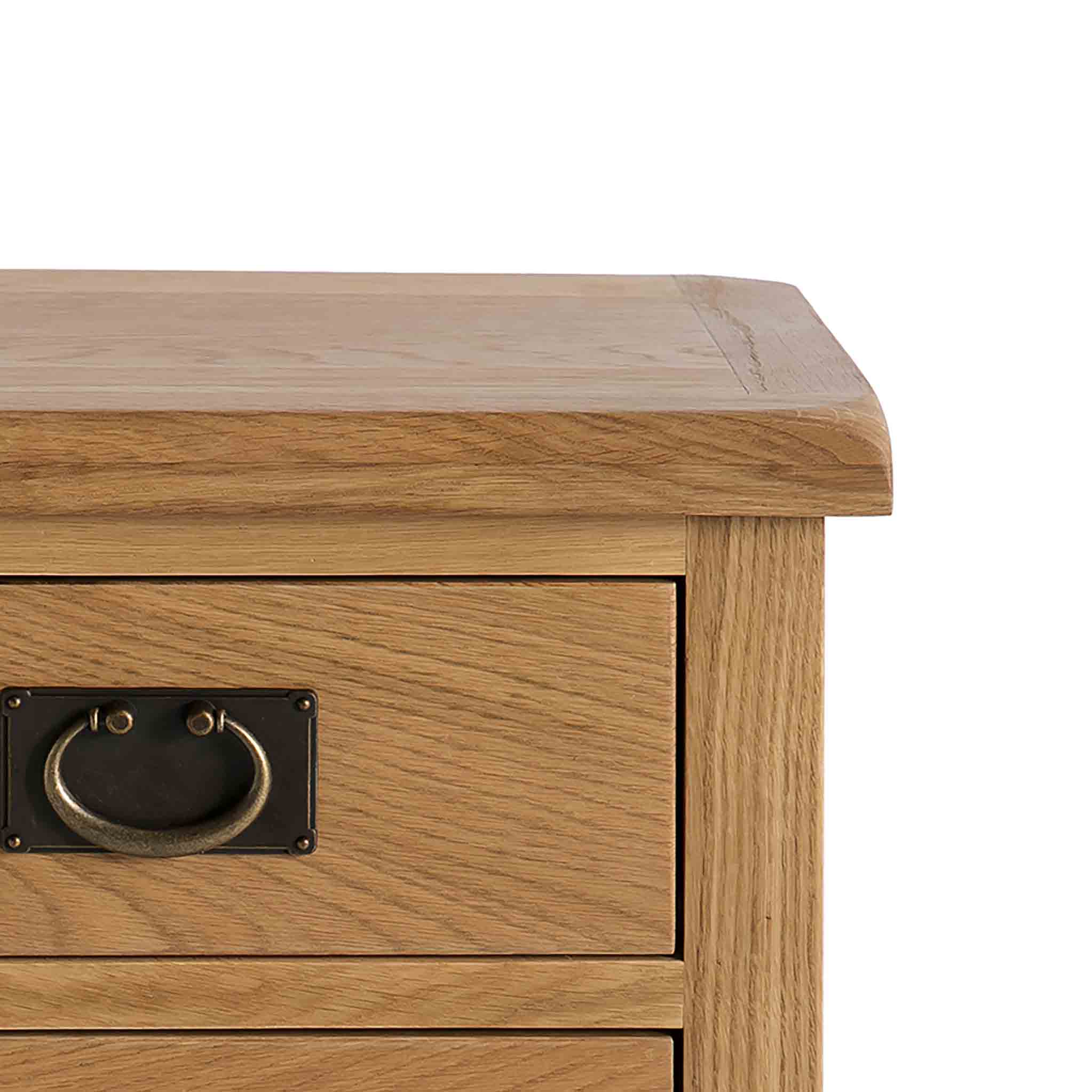 Surrey Oak Bedside Table - Image 6