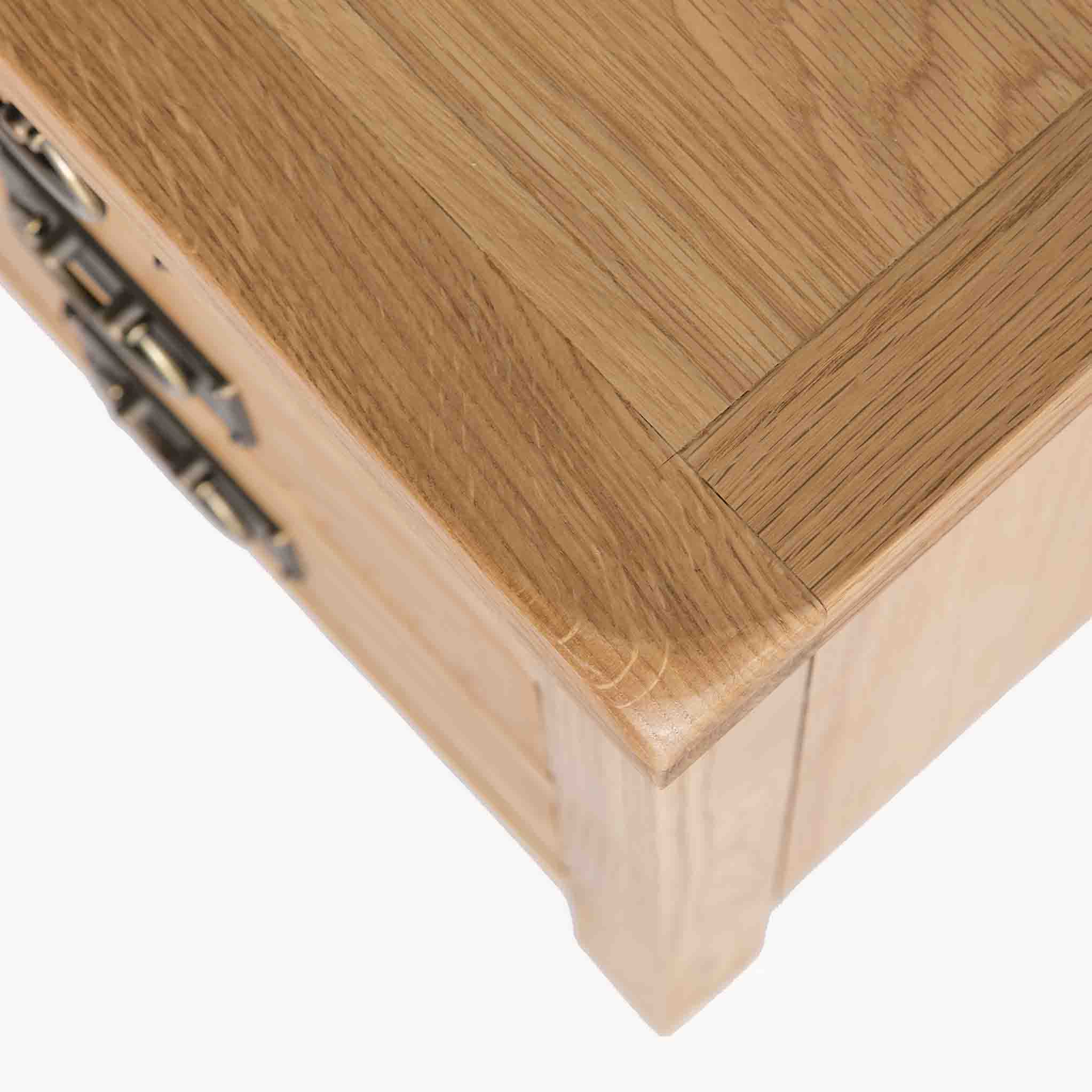 Surrey Oak Bedside Table - Image 9