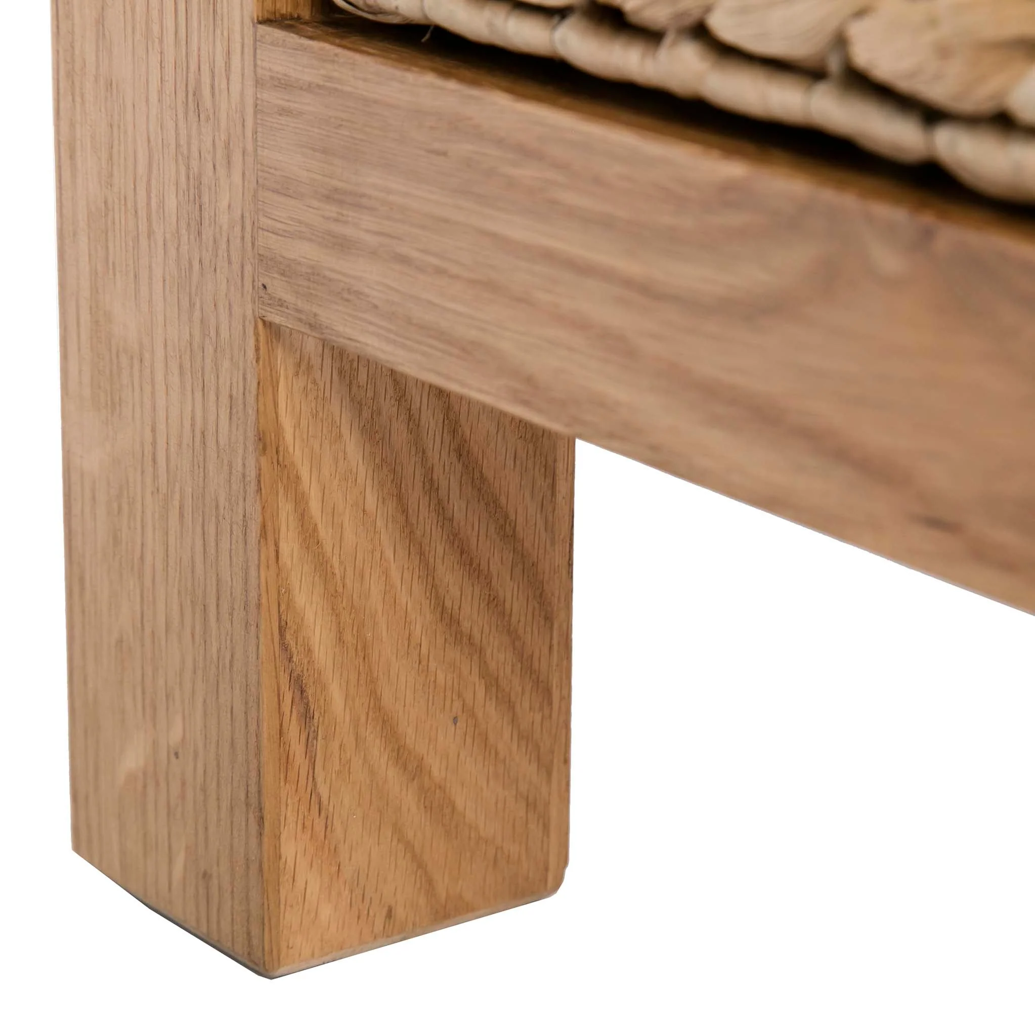 Surrey Oak Coffee Table with Baskets - Image 9