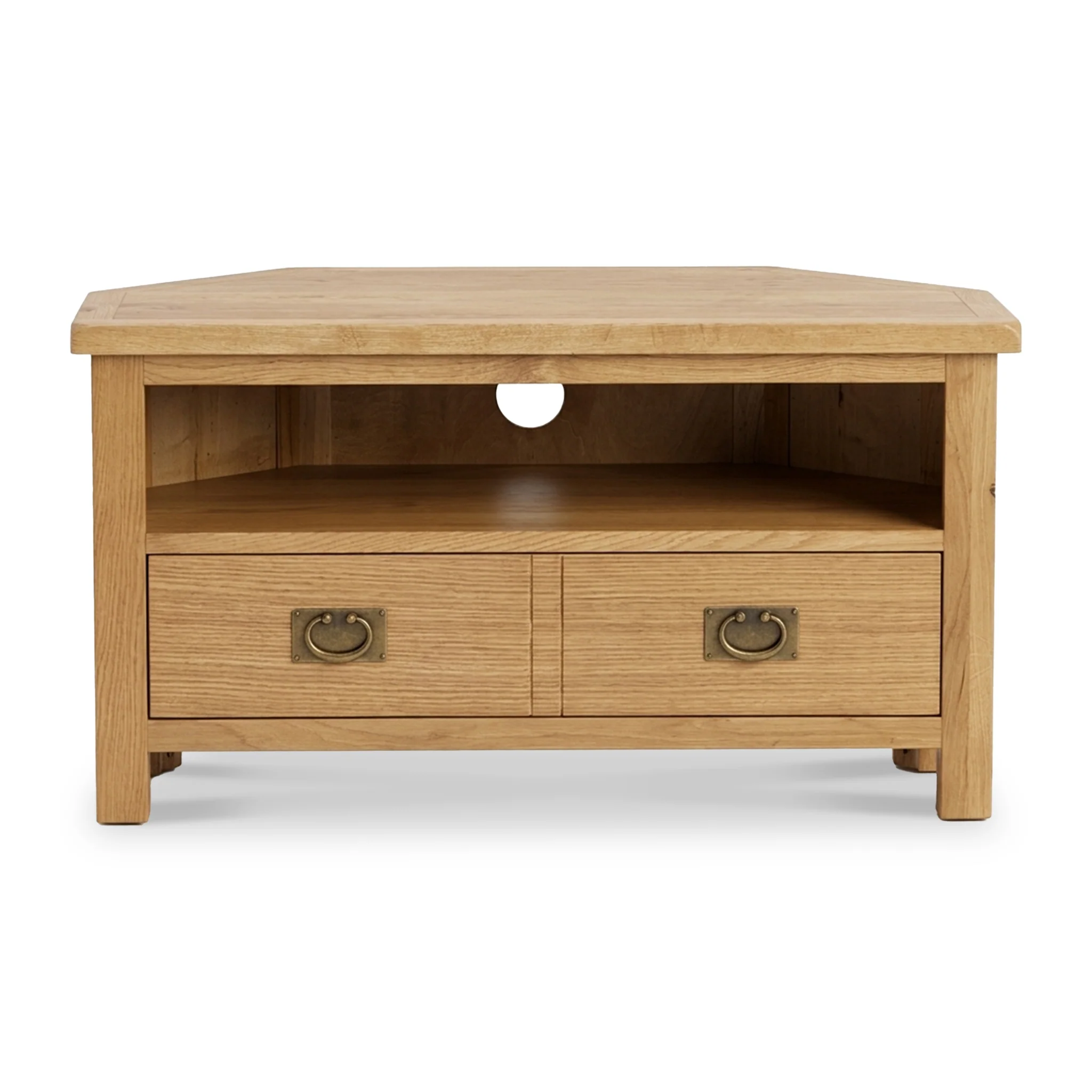 Surrey Oak Corner TV Stand - Image 3