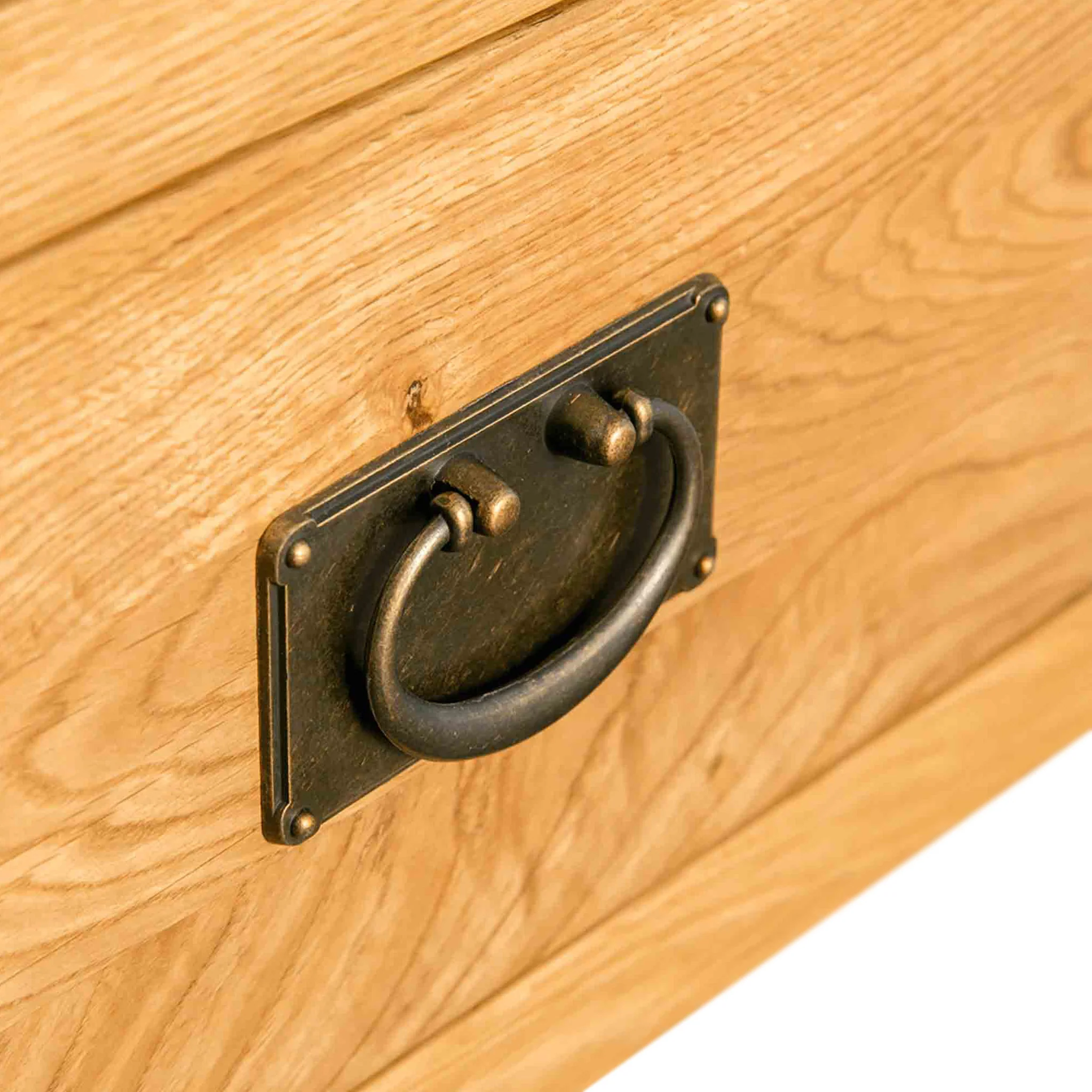 Surrey Oak Double Wardrobe & Drawer - Image 12