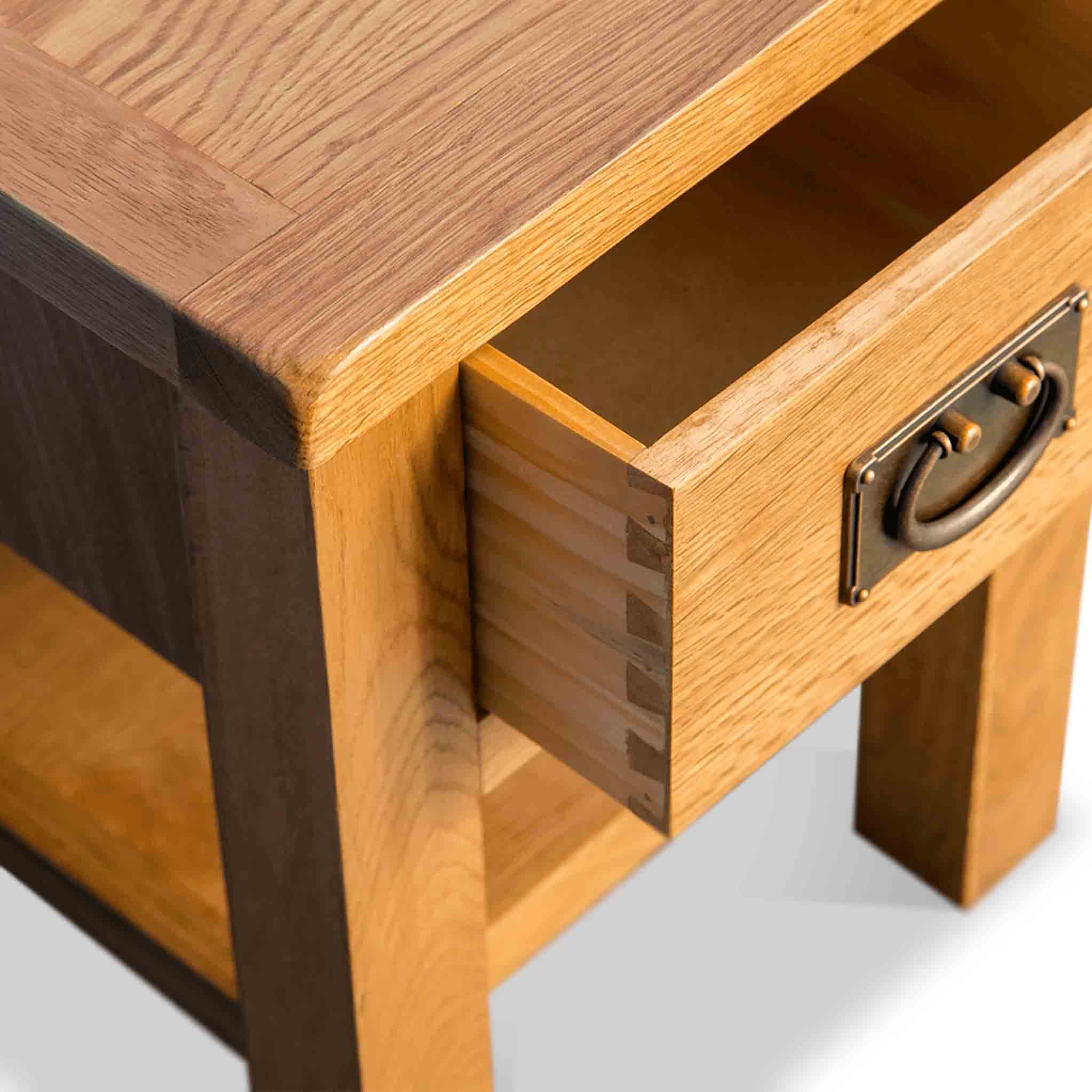 Surrey Oak Lamp Table - Image 8