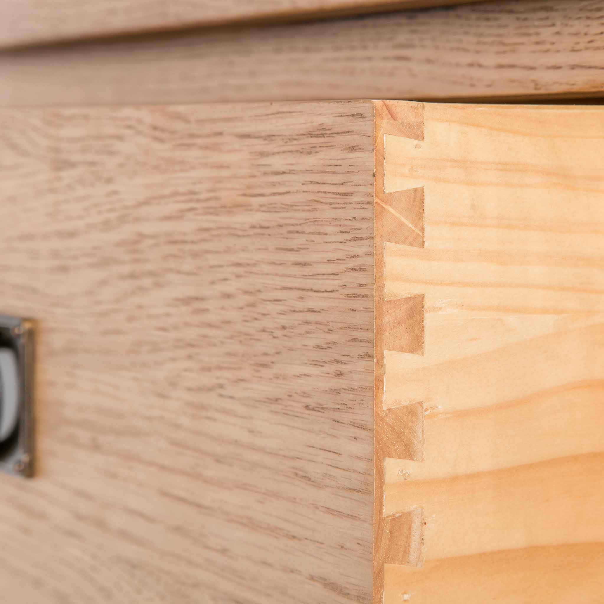 Surrey Oak Large Chest Of Drawers - Image 20
