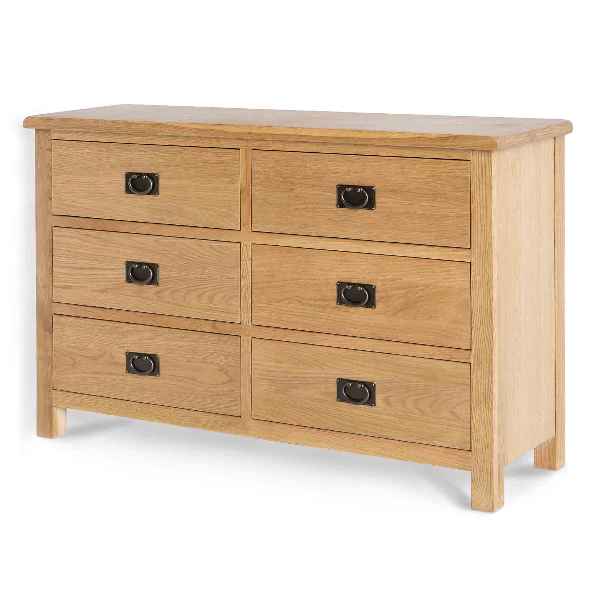 Surrey Oak Large Chest Of Drawers - Image 4