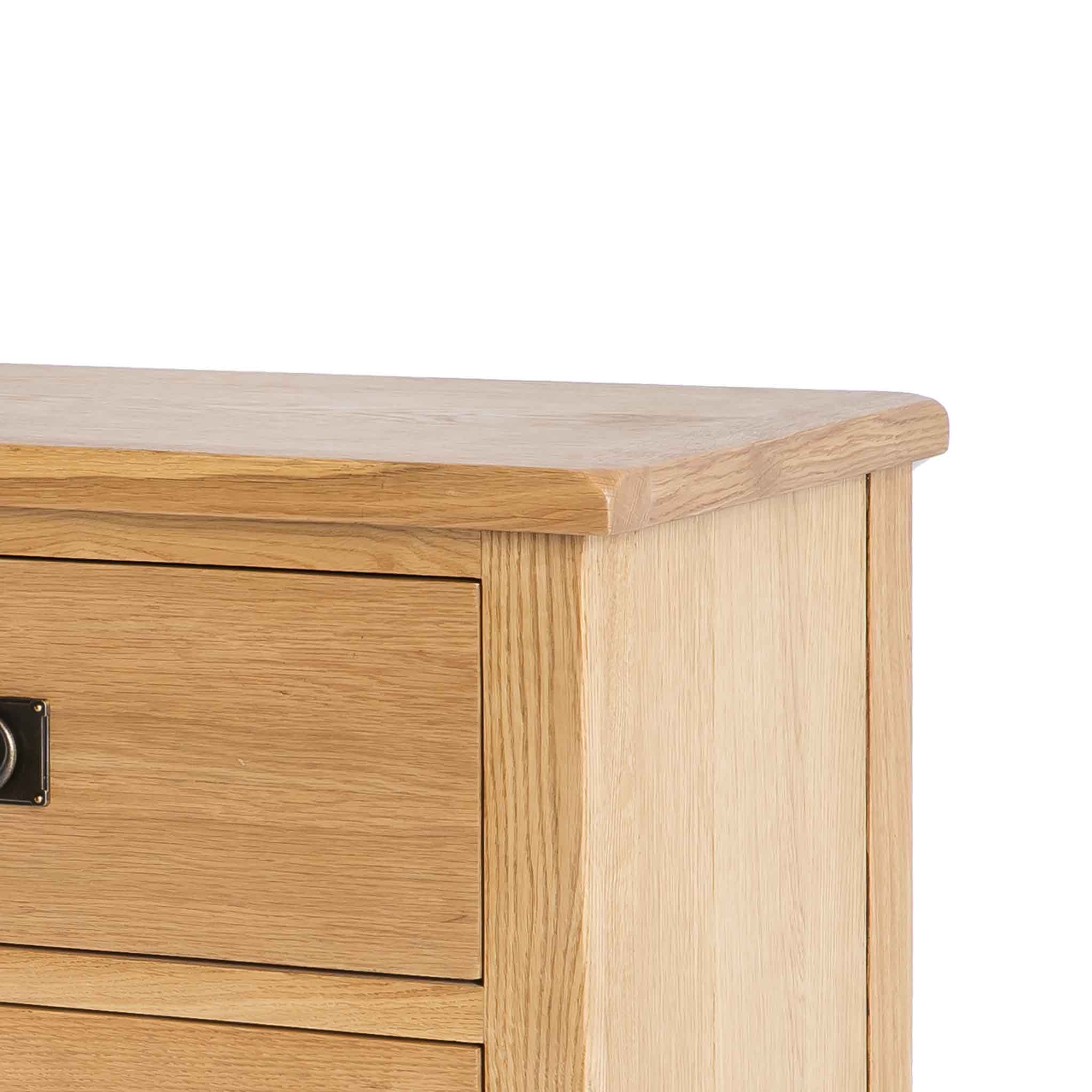 Surrey Oak Large Chest Of Drawers - Image 8