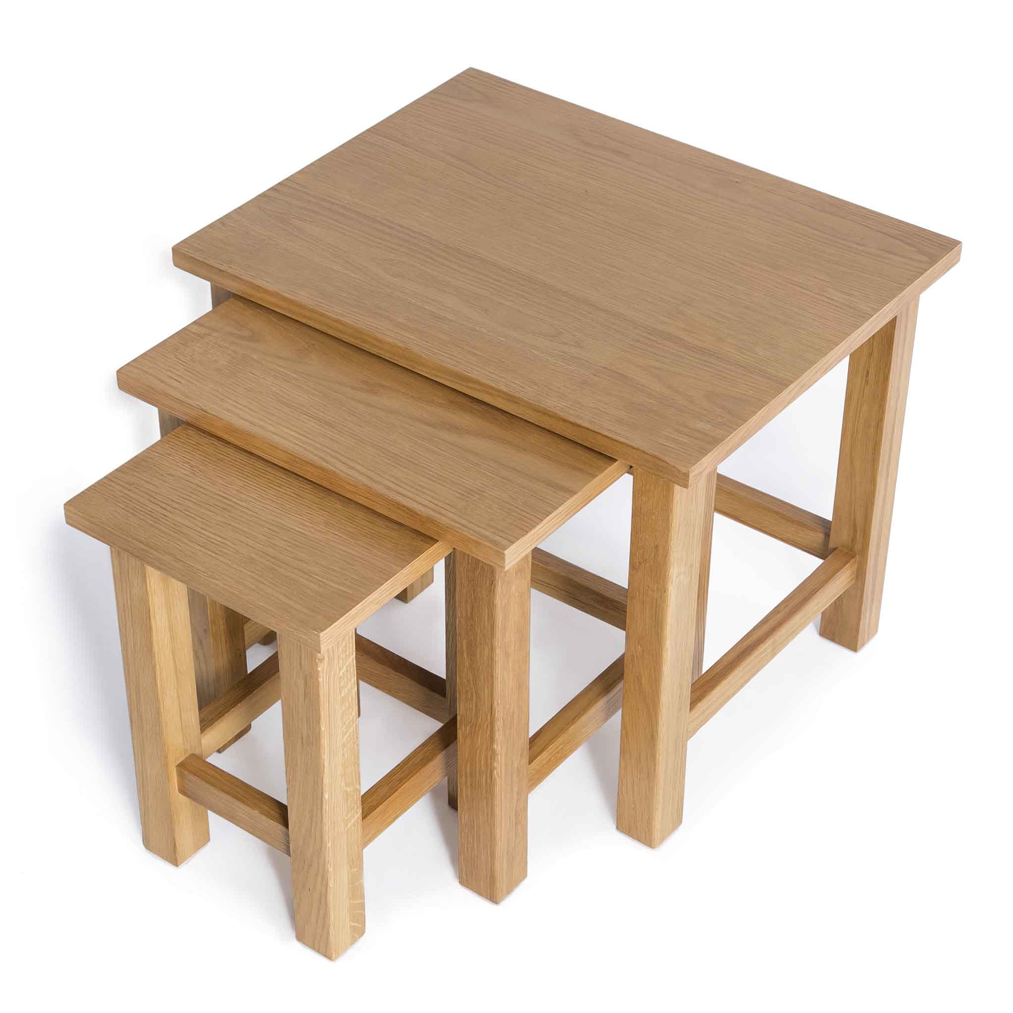 Surrey Oak Nest of Tables - Image 10