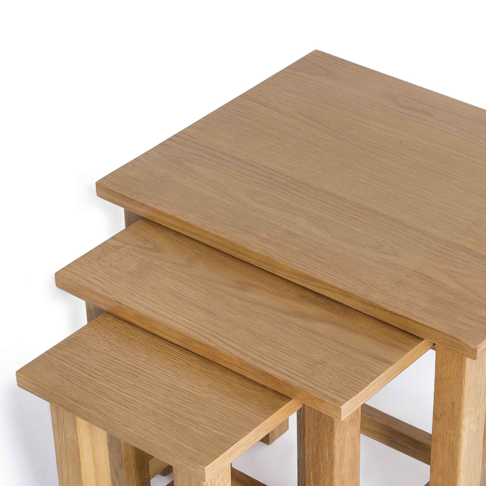 Surrey Oak Nest of Tables - Image 12