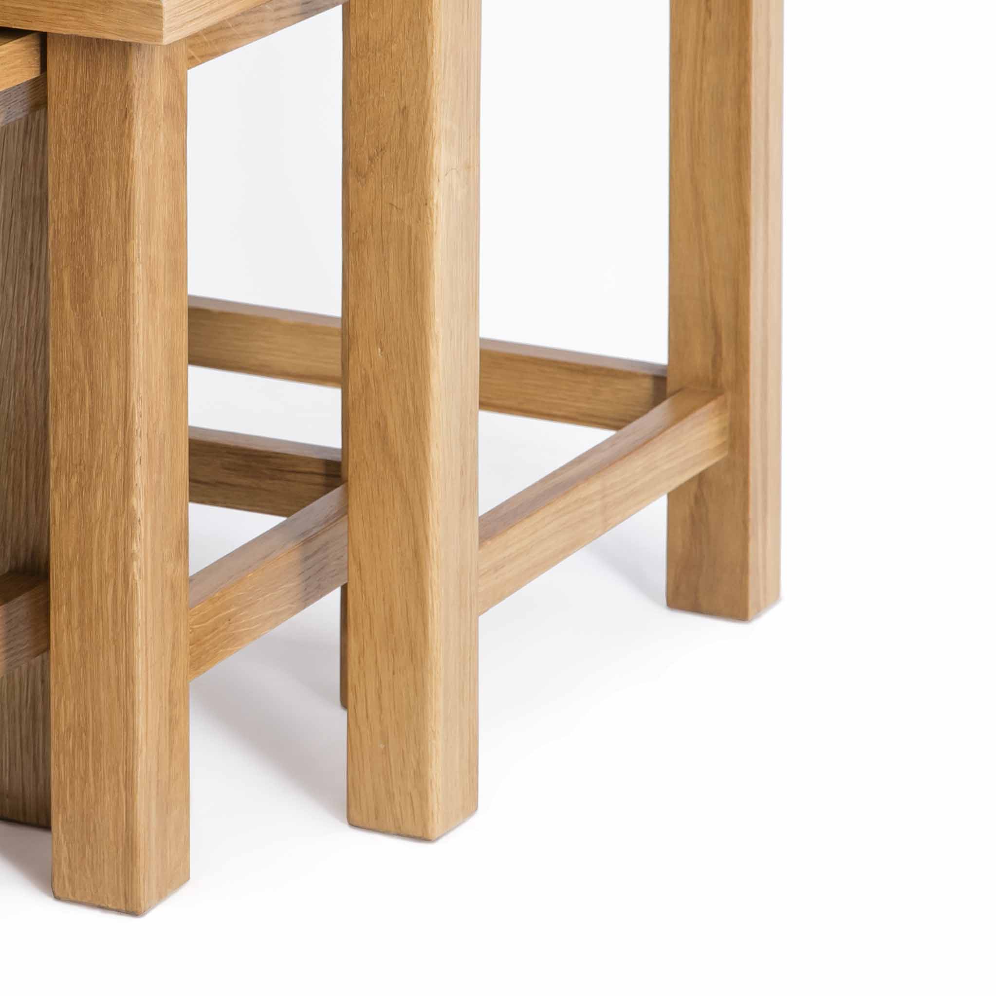 Surrey Oak Nest of Tables - Image 16