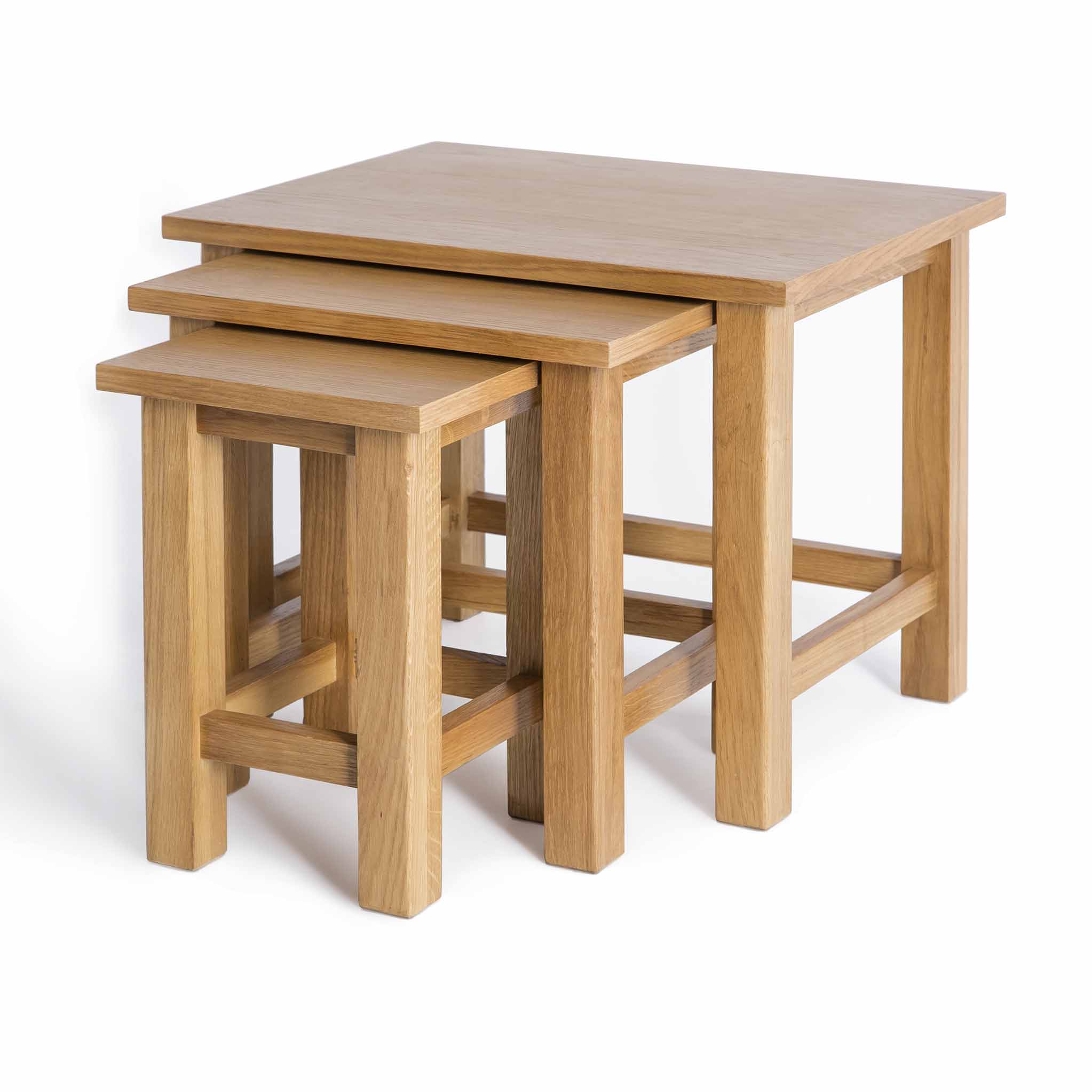 Surrey Oak Nest of Tables - Image 5