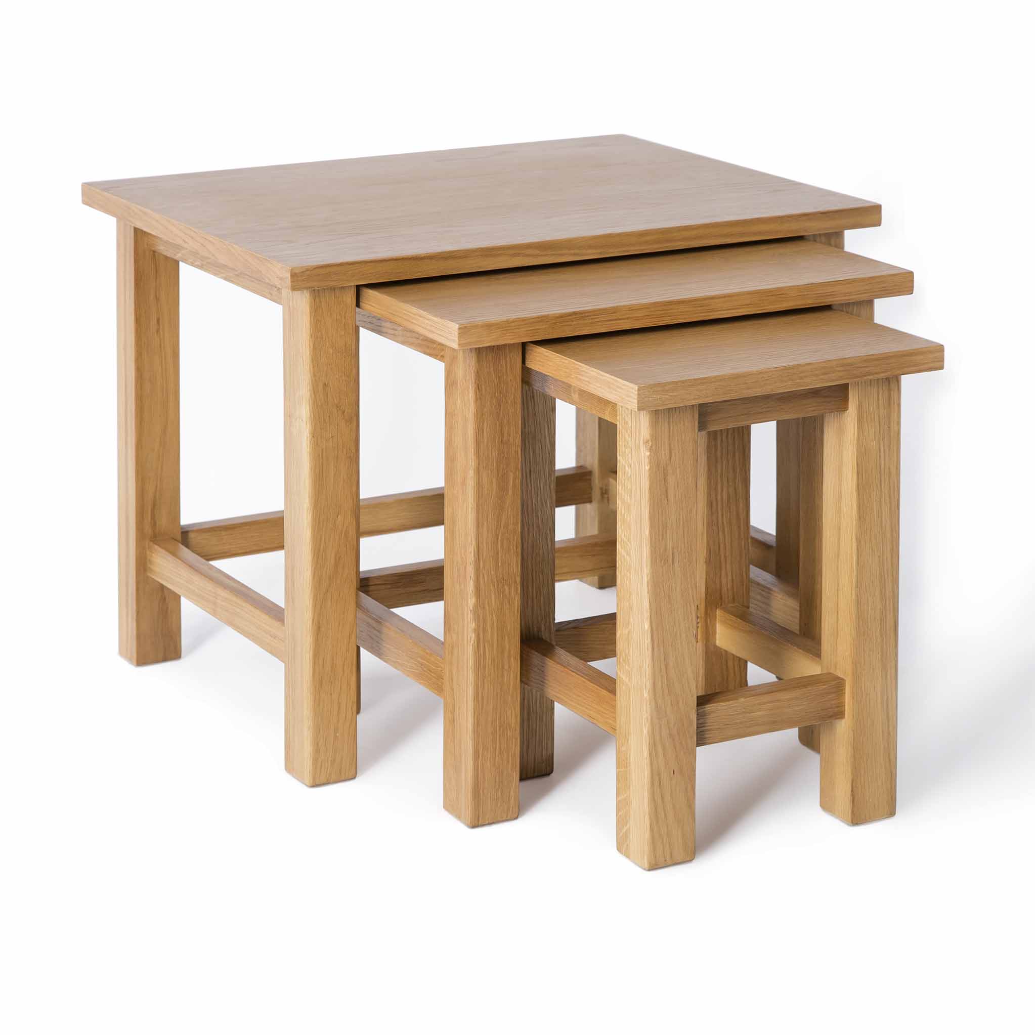 Surrey Oak Nest of Tables - Image 6