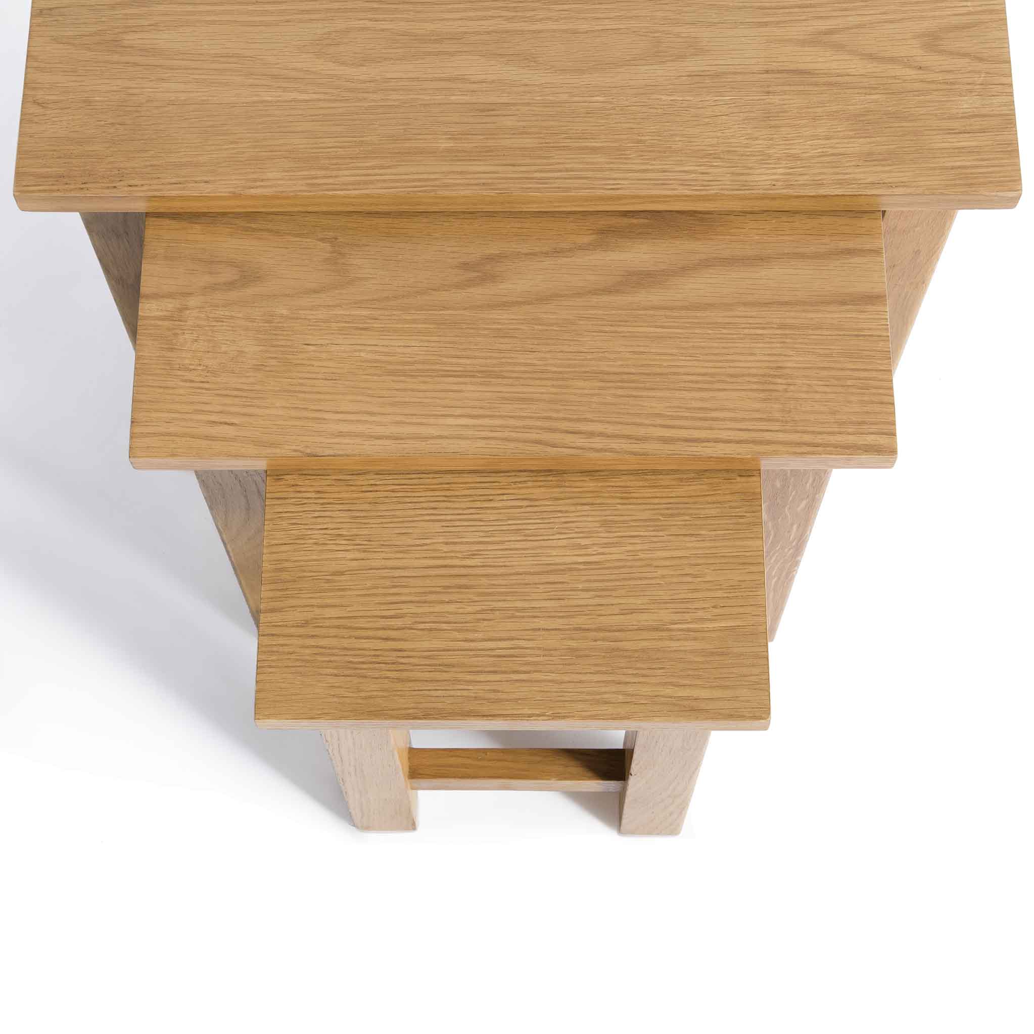 Surrey Oak Nest of Tables - Image 8