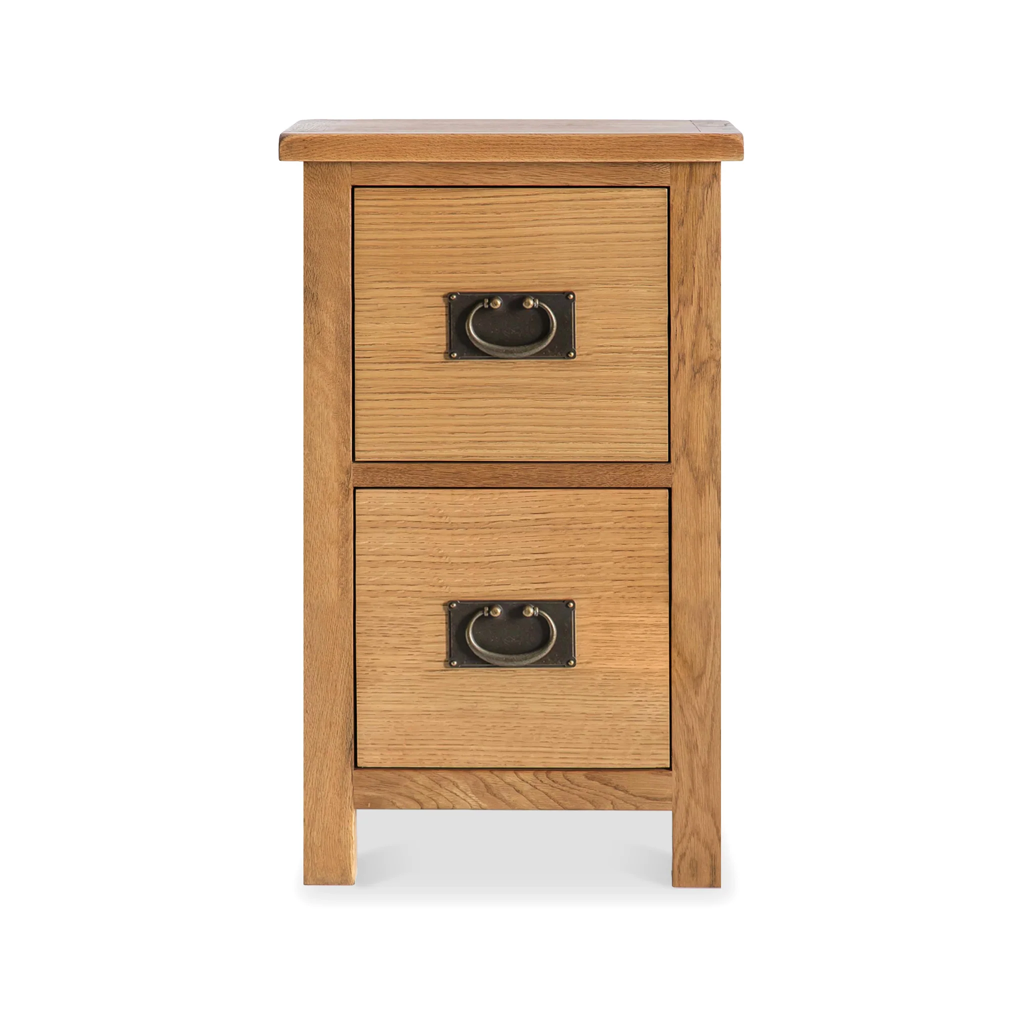 Surrey Oak Slim Bedside Table - Image 3