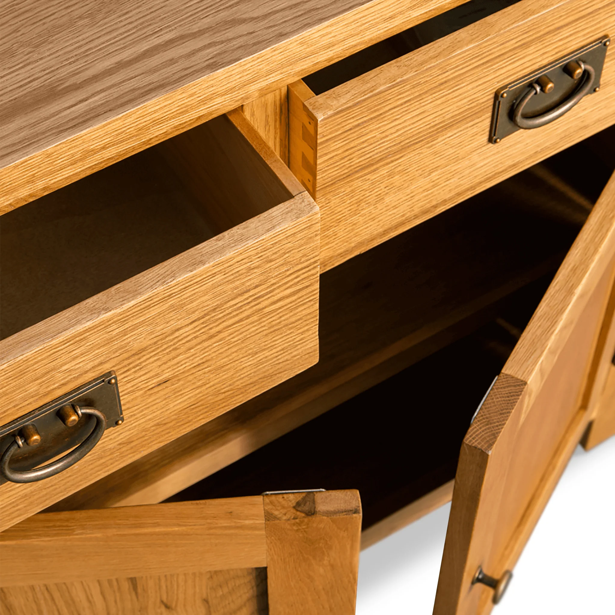 Surrey Oak Small Sideboard - Image 12