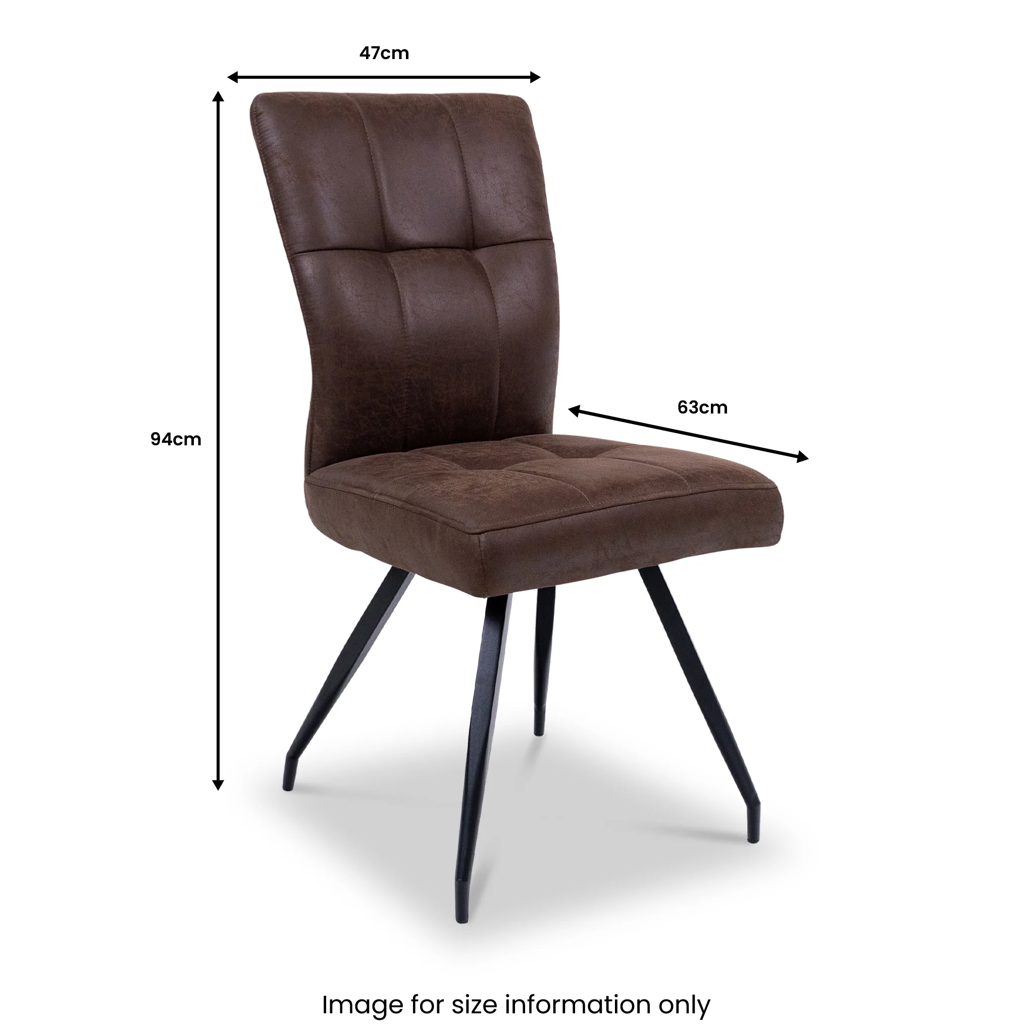 Sutton Faux Leather Dining Chair - Image 4
