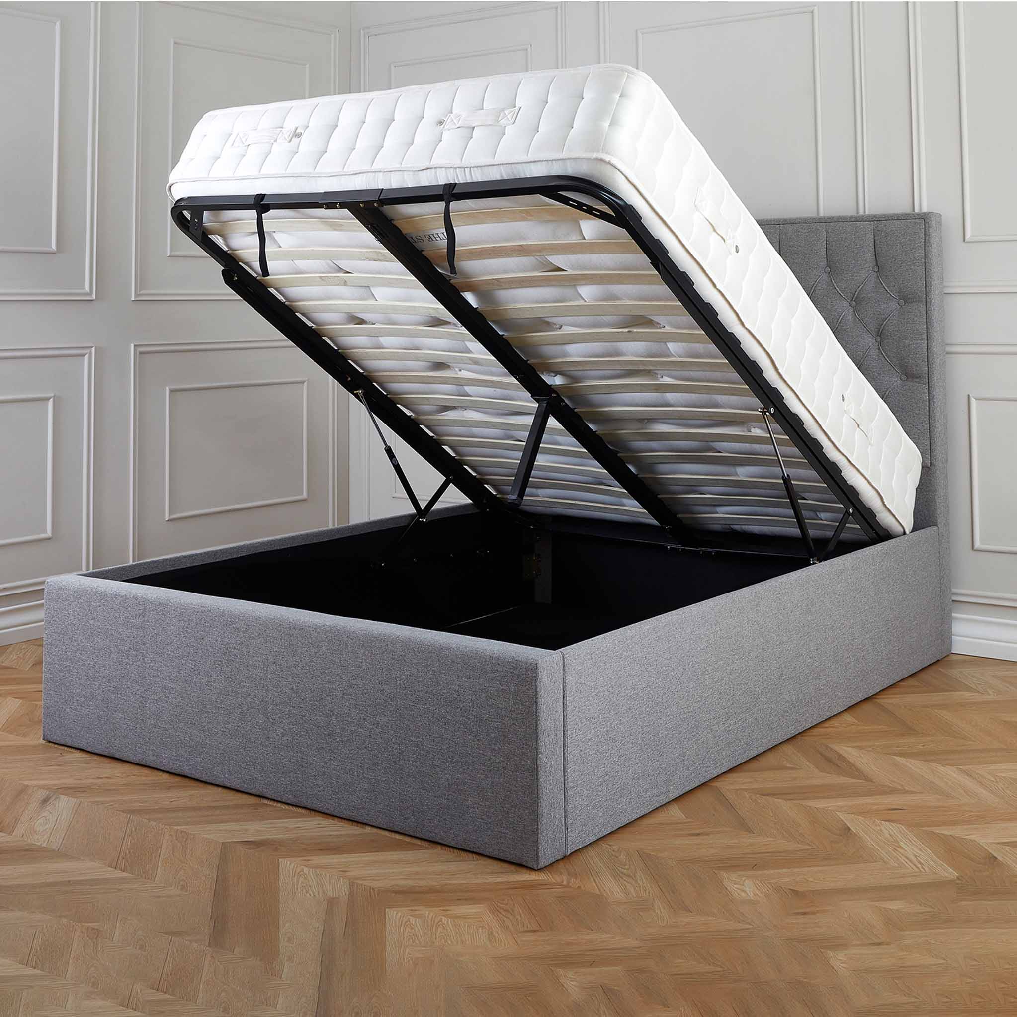 Sutton Upholstered Ottoman Storage Bed Frame - Image 23