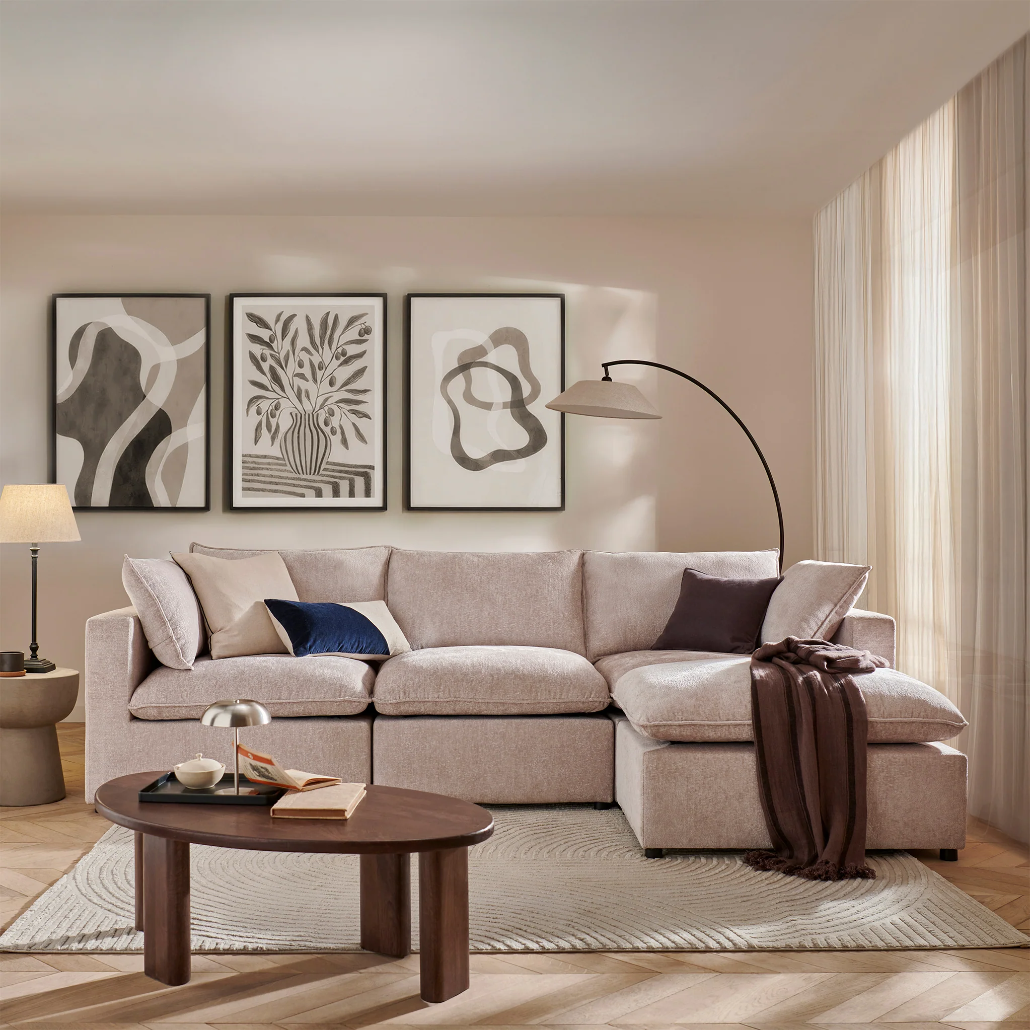 Symphony Modular Chaise Sofa - Image 2