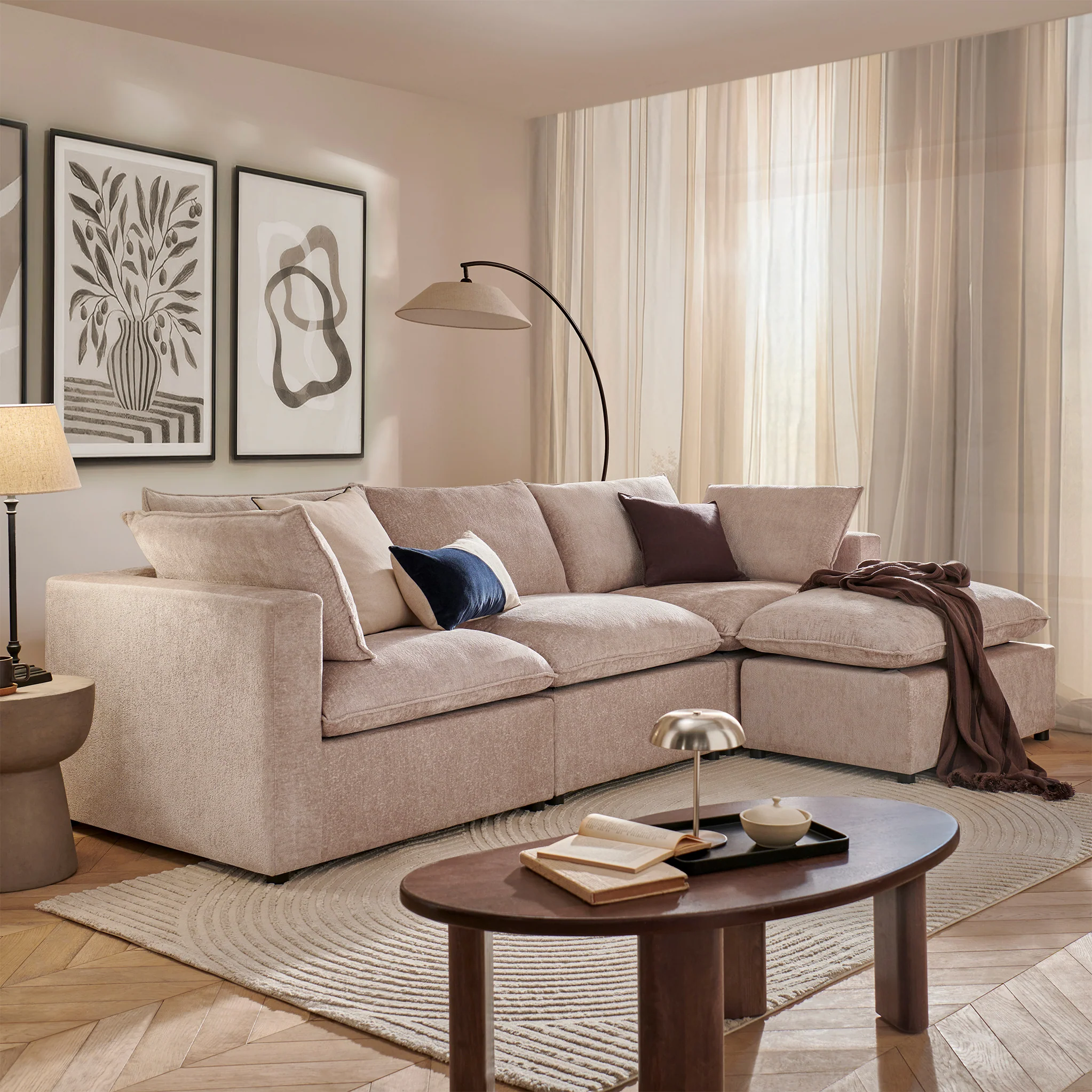 Symphony Modular Chaise Sofa - Image 4