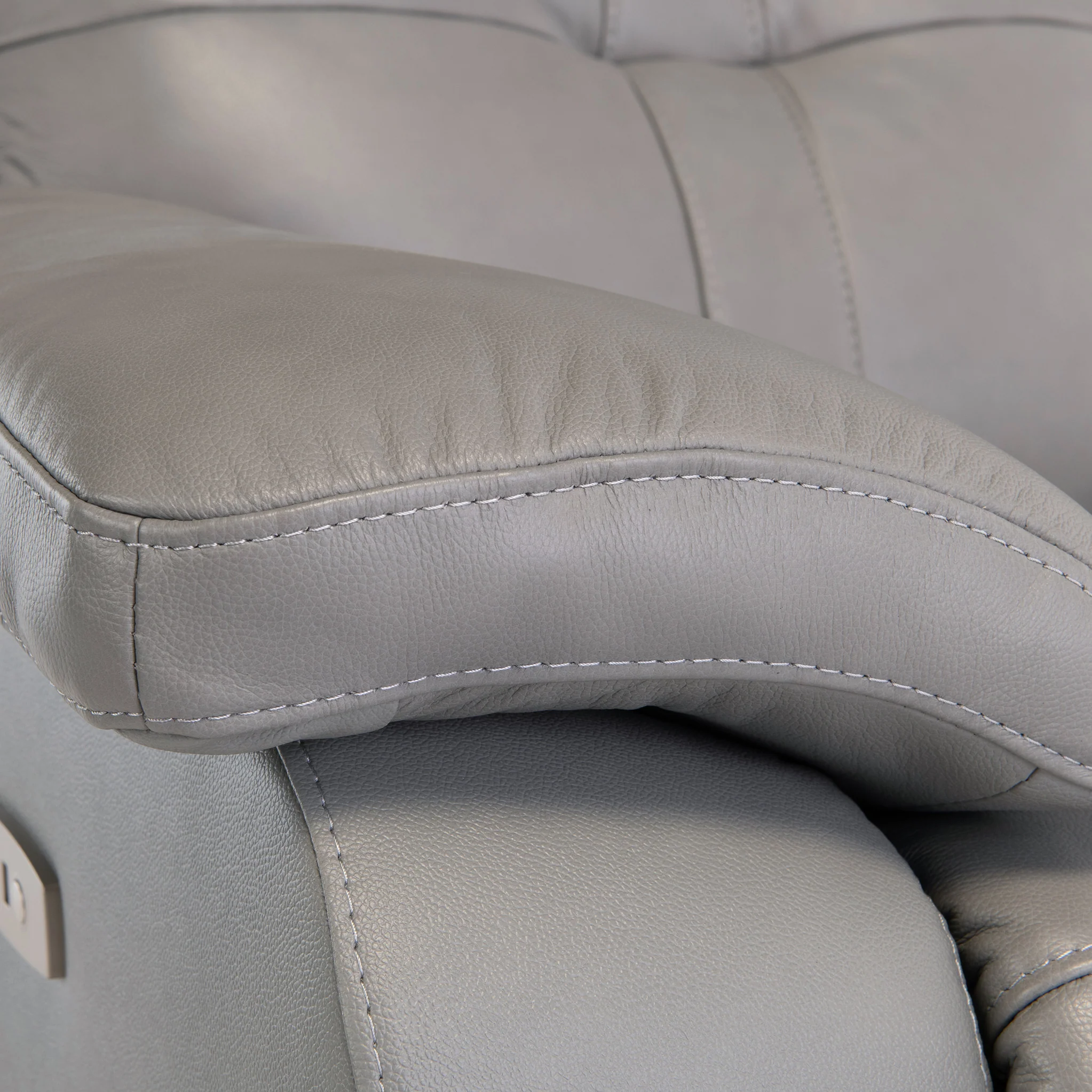 Talbot Leather Power Reclining 2 Seater Sofa - Image 12