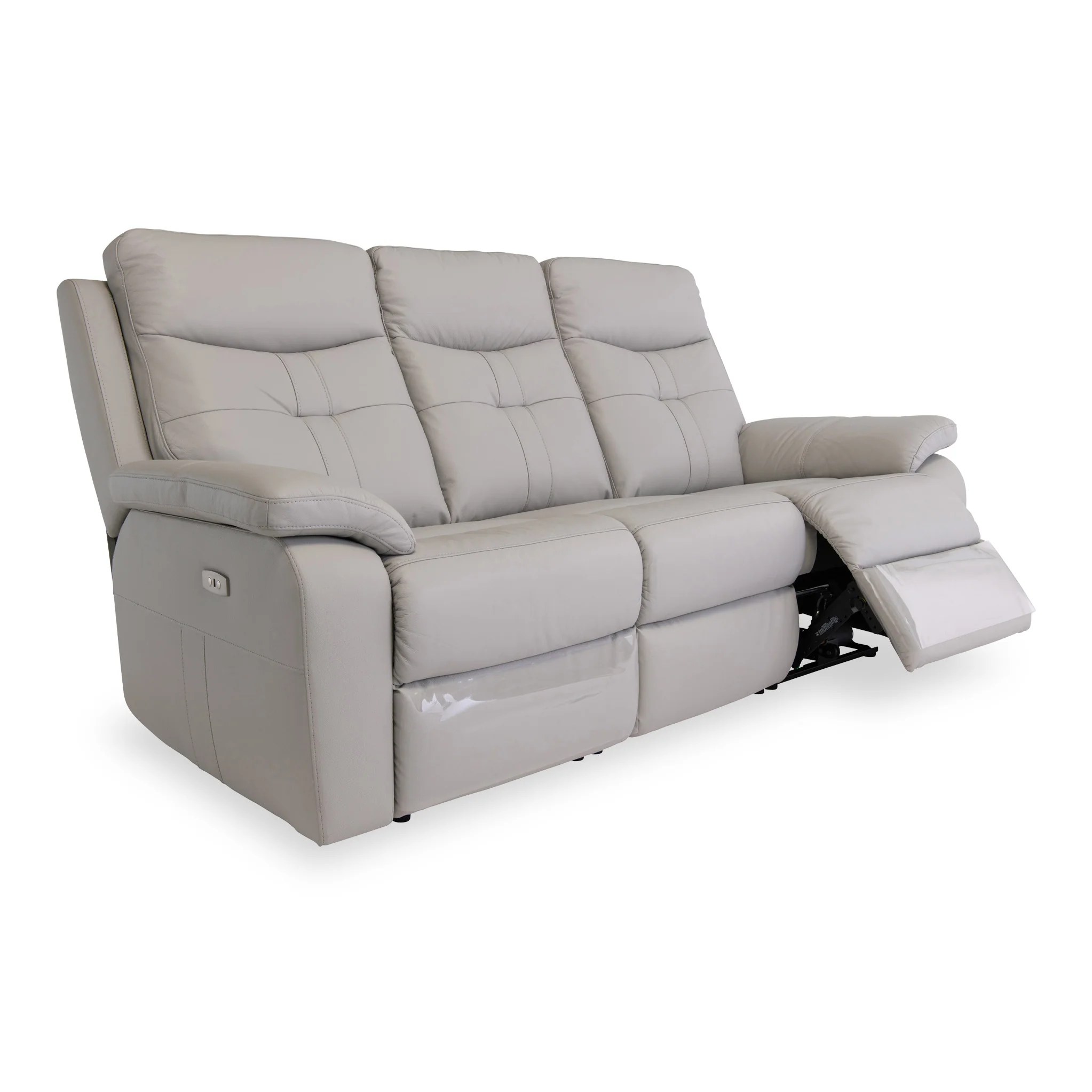 Talbot Leather Power Reclining 3 Seater Sofa - Image 16
